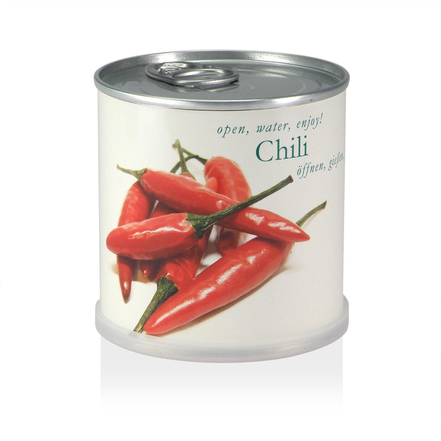 Anzuchttopf Chili / Peperoni in der Dose