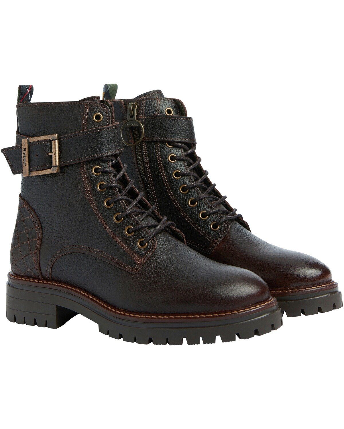 Barbour Leder-Schnürboots Heidi Stiefelette günstig online kaufen