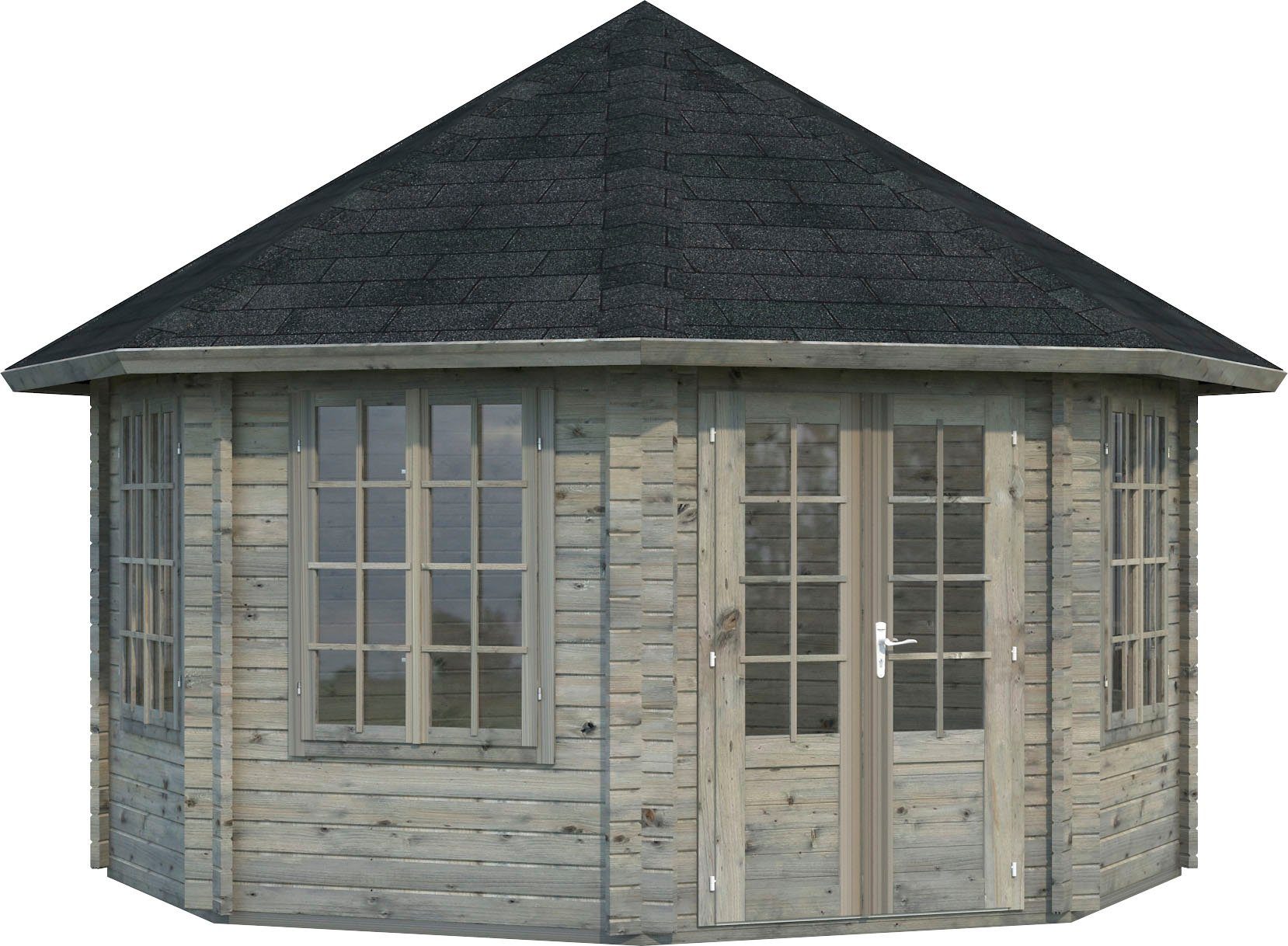 Palmako Gartenhaus Pavillon Hanna, BxT: 503x503 cm, grau