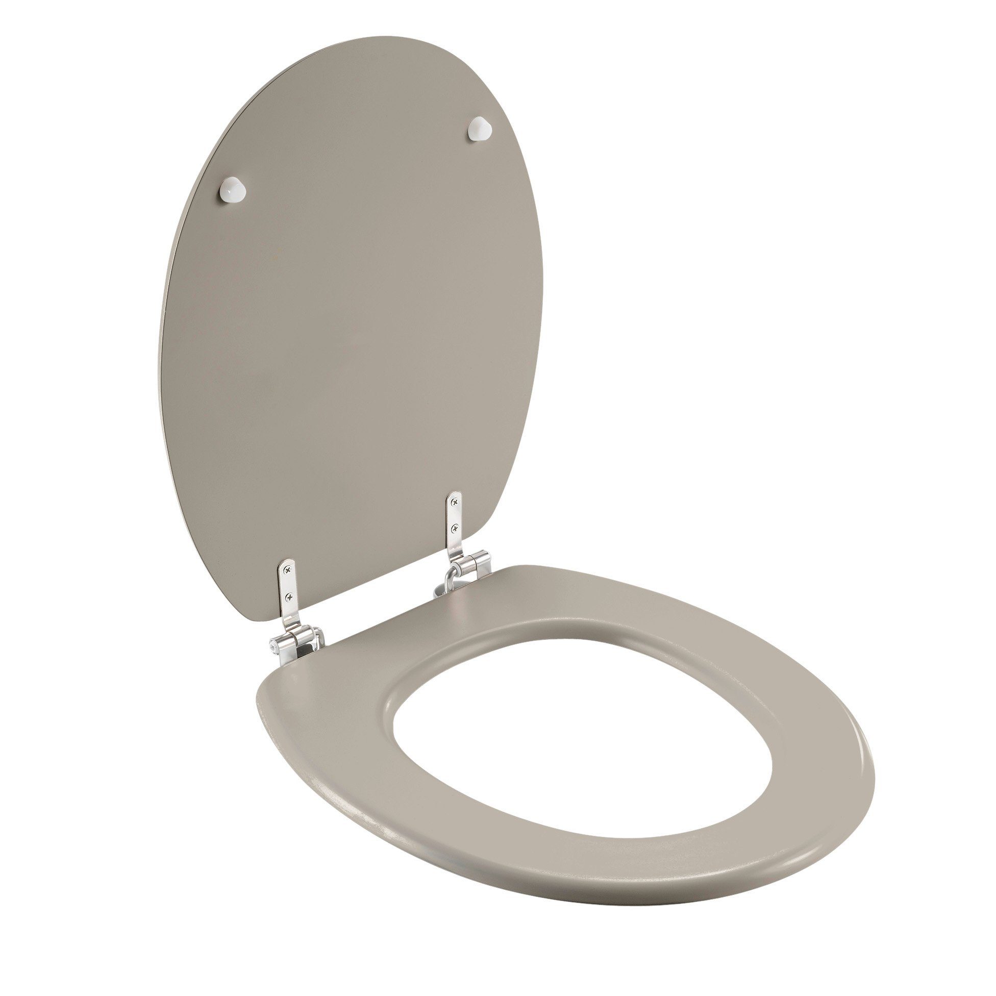 dynamic24 WC-Sitz, Toilettendeckel matt mit Metallscharnieren günstig online kaufen