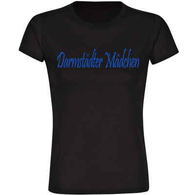 multifanshop T-Shirt Damen Darmstadt - Darmstädter Mädchen - Frauen