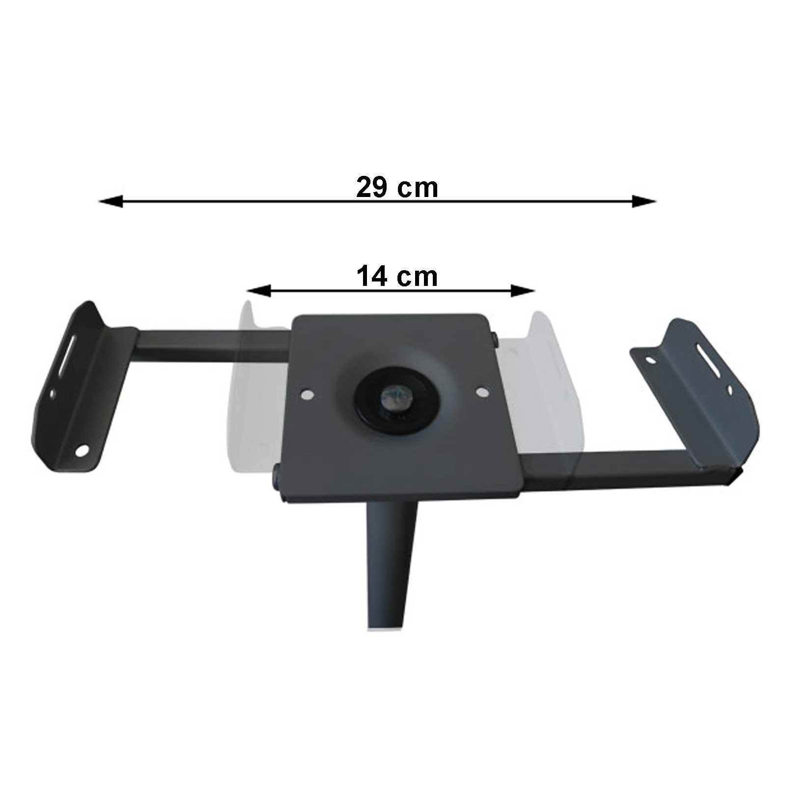 Drall Instruments TV-Ständer LS-1B, (2-tlg., Lautsprecher Stative Audio Monitore Boxen Ständer 66-118cm verstellbar)