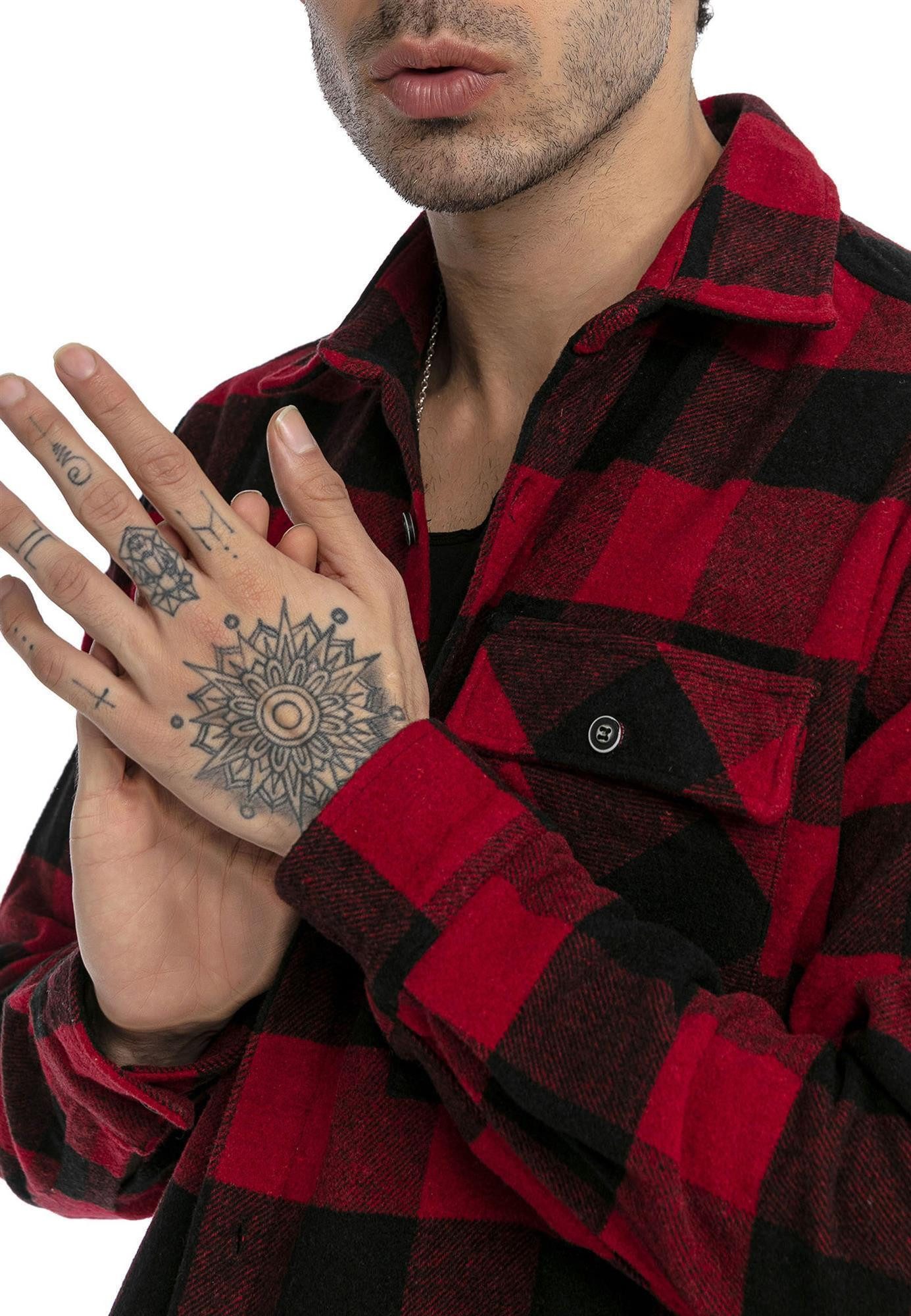 RedBridge Karohemd kariertes Holzfällerhemd im Vintage Look günstig online kaufen