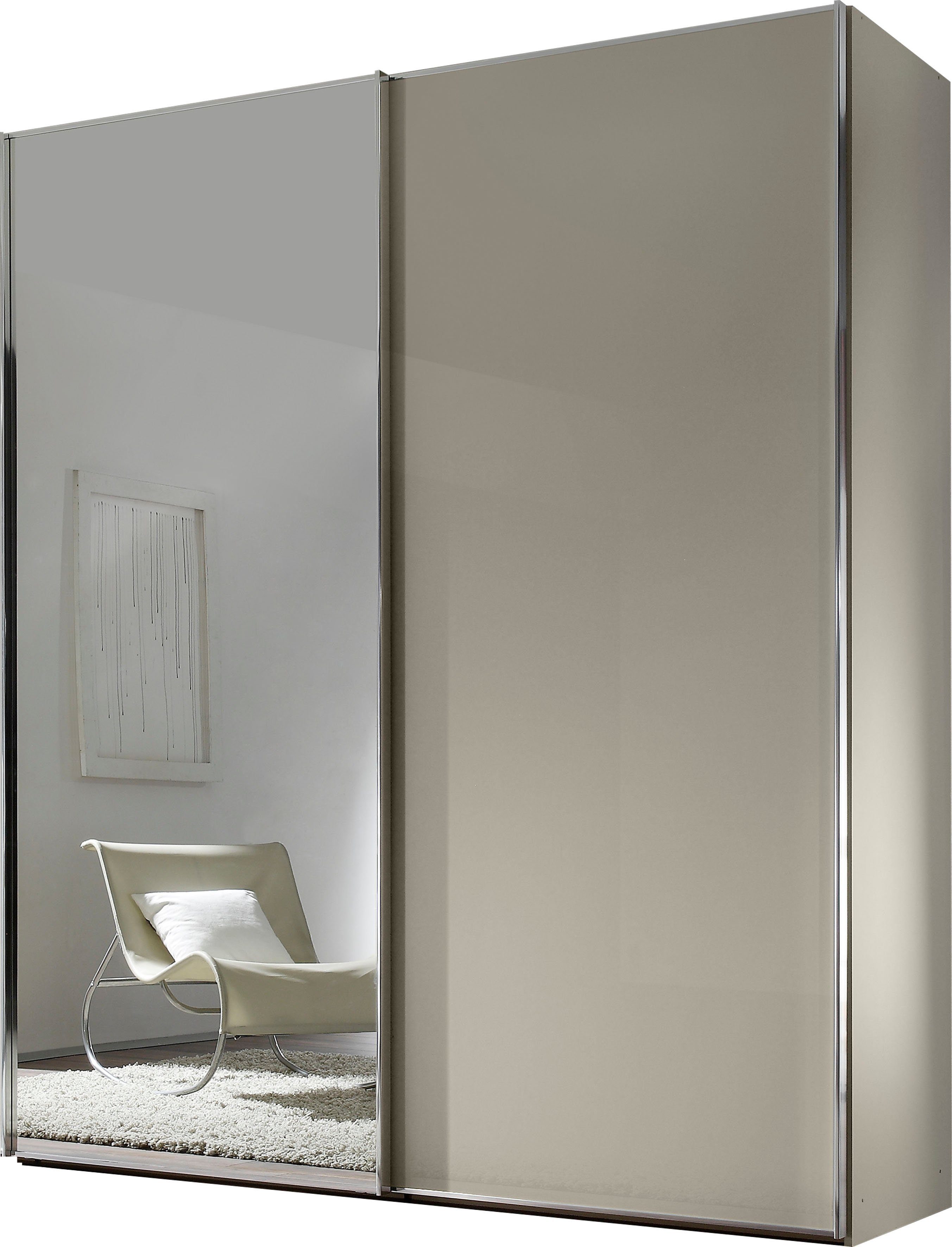 STAUD Schwebetürenschrank Sinfonie Plus, edles Design in hochwertiger Qualität, Made in Germany Mit Spiegeltüre und in vier verschiedenen Ausstattungsvarianten