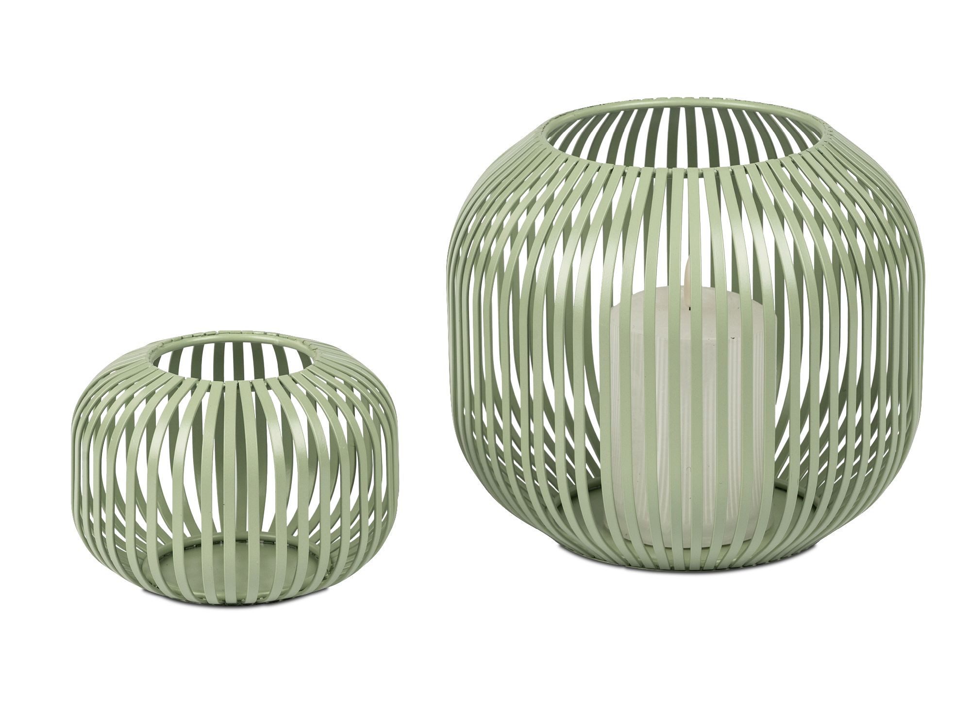 formano Windlicht Stäbe, Farbe: Grün, Motiv: Stäbe günstig online kaufen