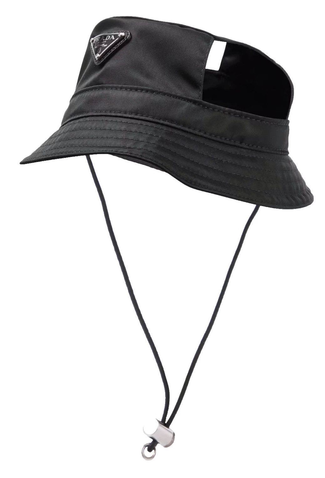 PRADA Hundekleid Hunde Kappe Bucket Fischerhut Hundehut mit Logo, Kordelzug mit Metallverschluss für sicheren Halt