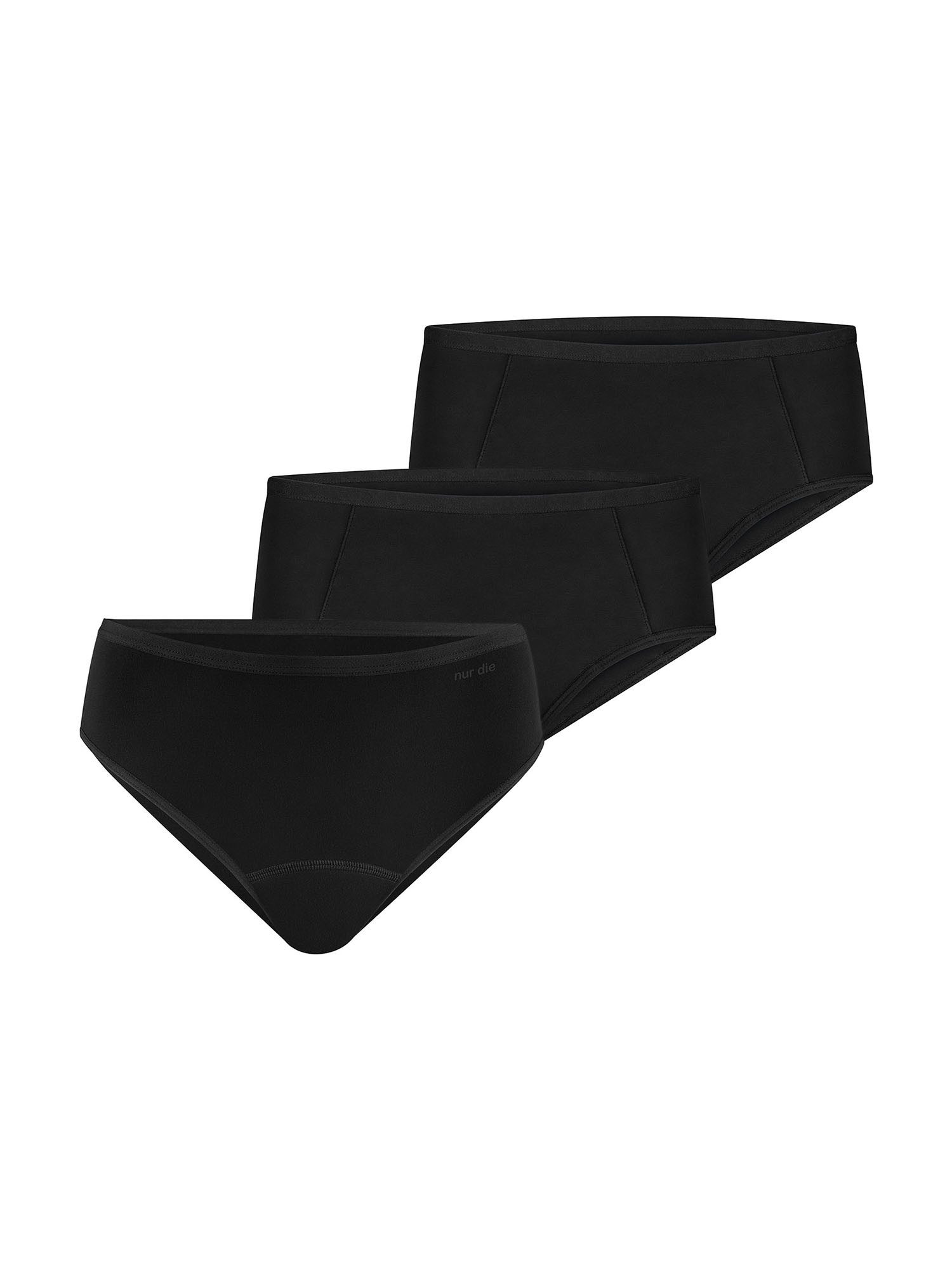 Nur Die Periodenslip Protection Trio Panty mittelstark extrastark (3-St) Menstruationsslip, waschbar, Periodenpanty