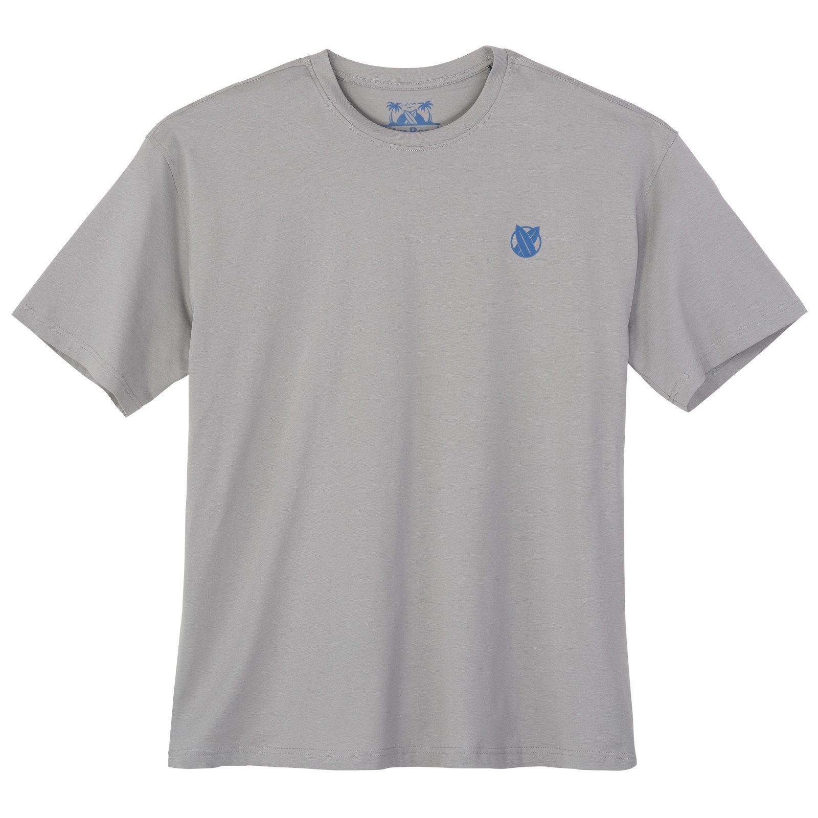 Calm Beach Print-Shirt Calm Beach Übergrößen grau Rückenprint Palme T-Shirt günstig online kaufen