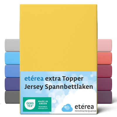 Spannbettlaken etérea Extra Jersey Topper Spannbettlaken 90x200 -, etérea Himmlische Qualität, Jersey, Gummizug: rundum, (1 Stück)