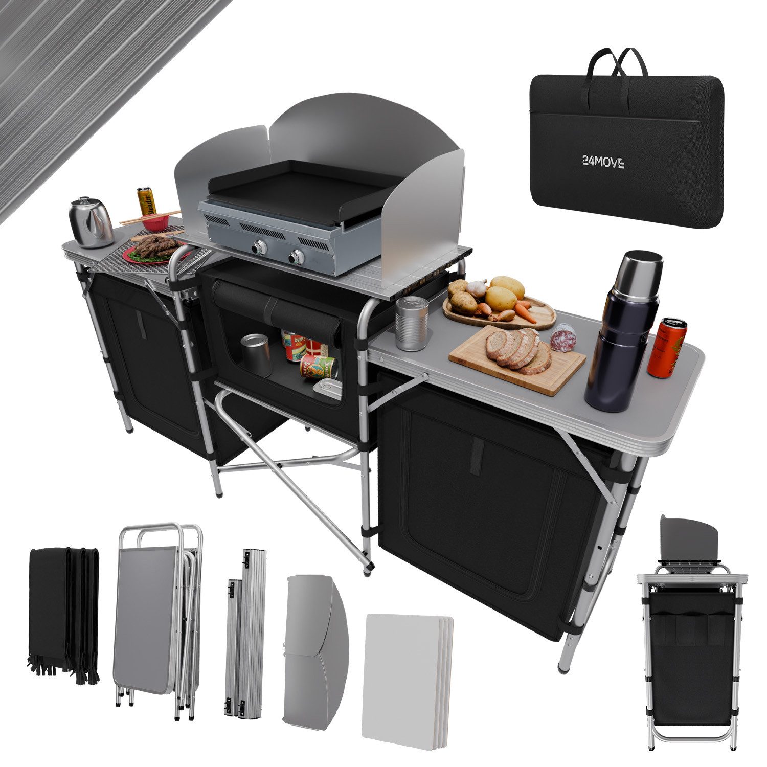 24Move Campingschrank Campingküche CAMPO Alu Outdoorküche günstig online kaufen