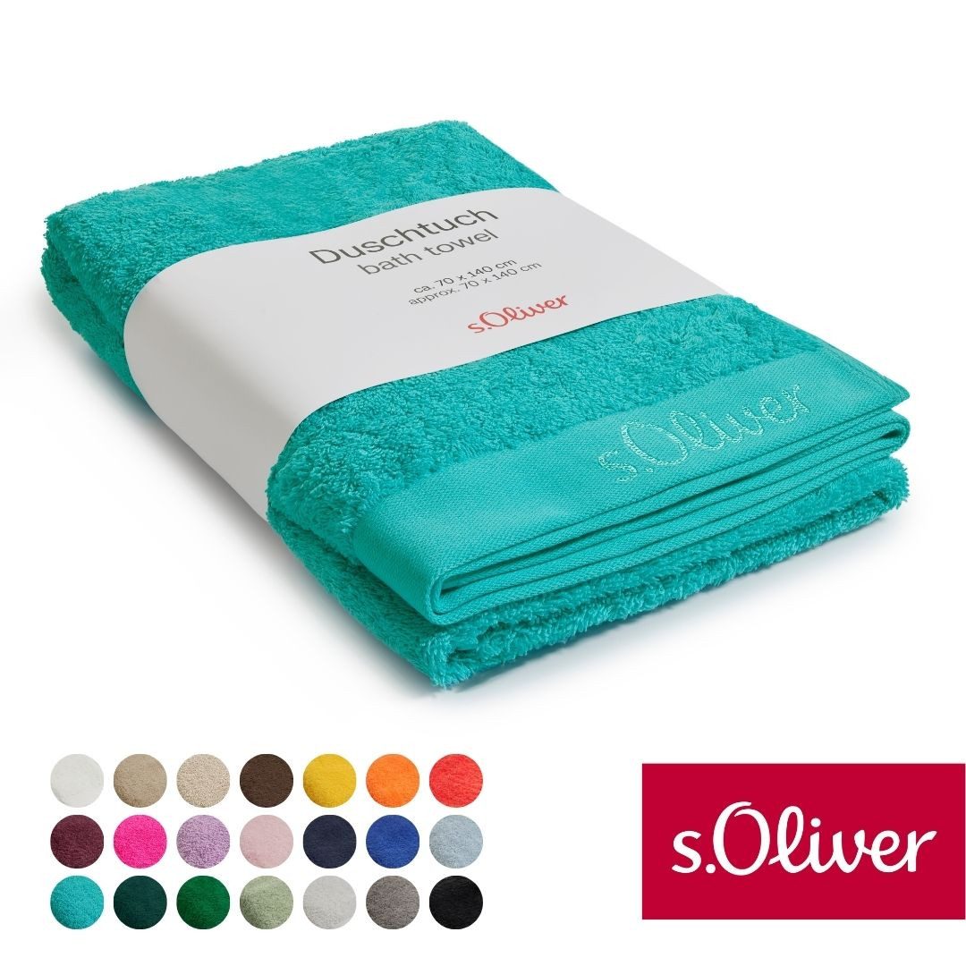s.Oliver Duschtuch s.Oliver, Premium Qualität, 600 gr/m², auch als Sets erhältlich, Walkfrottier (1-St), große Farbauswahl, auch als Handtuch, Waschhandschuh, Gästetuch