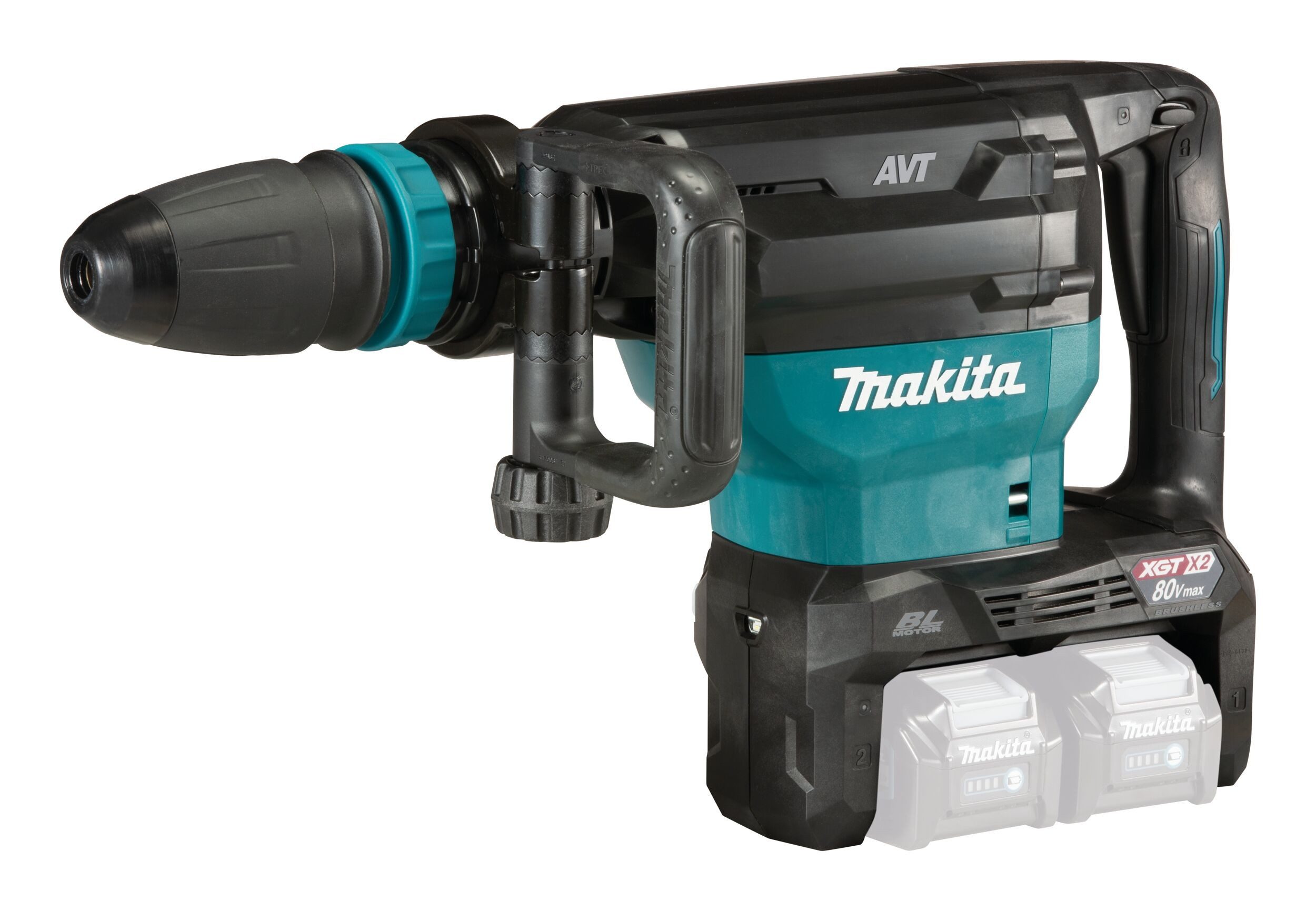 Makita Akku-Meißelhammer, für SDS-max-Aufnahme, Stemmhammer XGT, HM002GZ03, 2 x 40V, SDS-MAX, Ohne Akku im
