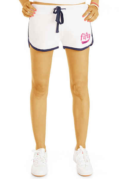be styled Shorts Relaxed Shorts Pyjamashorts kurze Jersey Hose Damen - j64k mit Stretch-Anteil, mit elastischem Bund