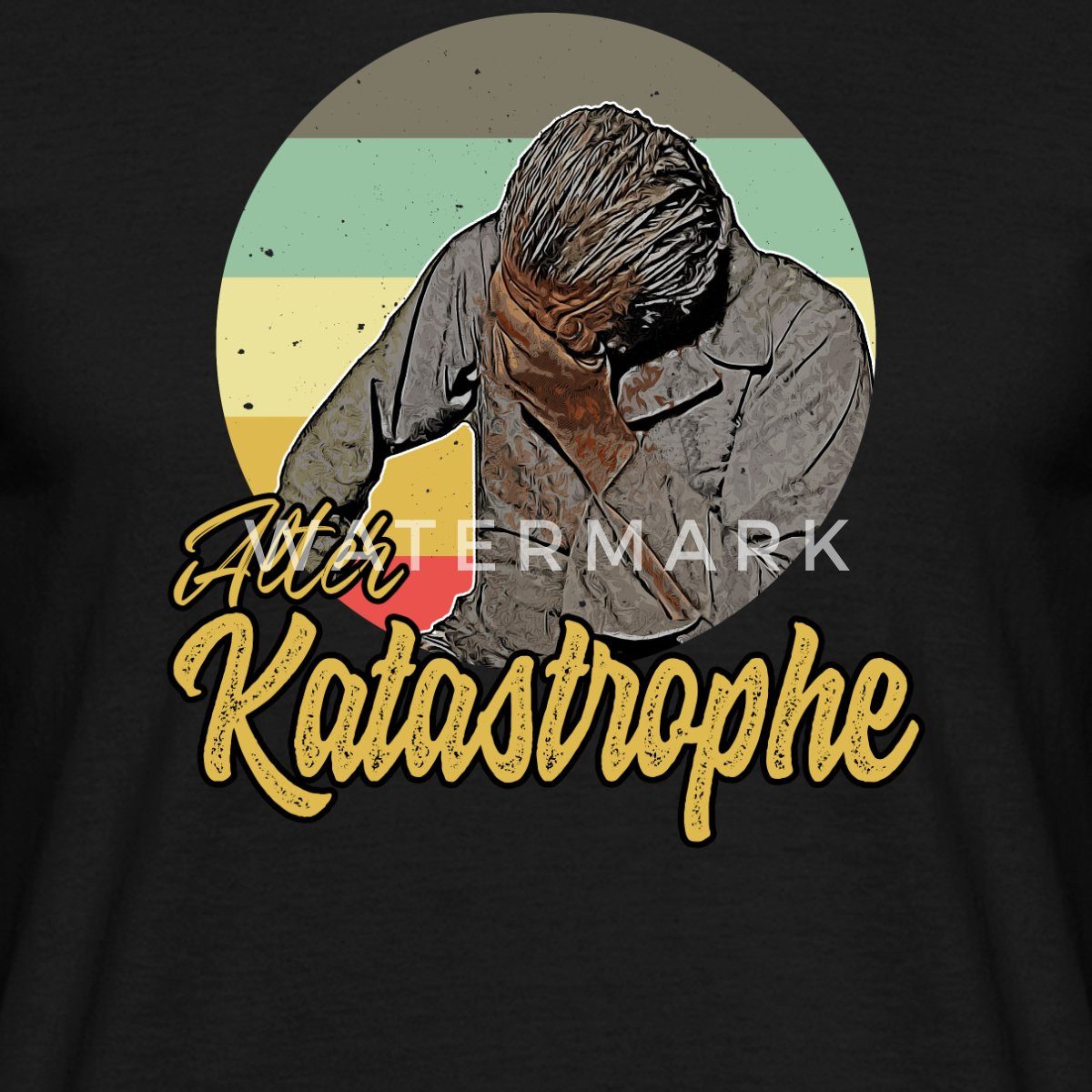 Spreadshirt T-Shirt Alter Katastrophe Retro Vintage Style Männer T-Shirt (1 günstig online kaufen