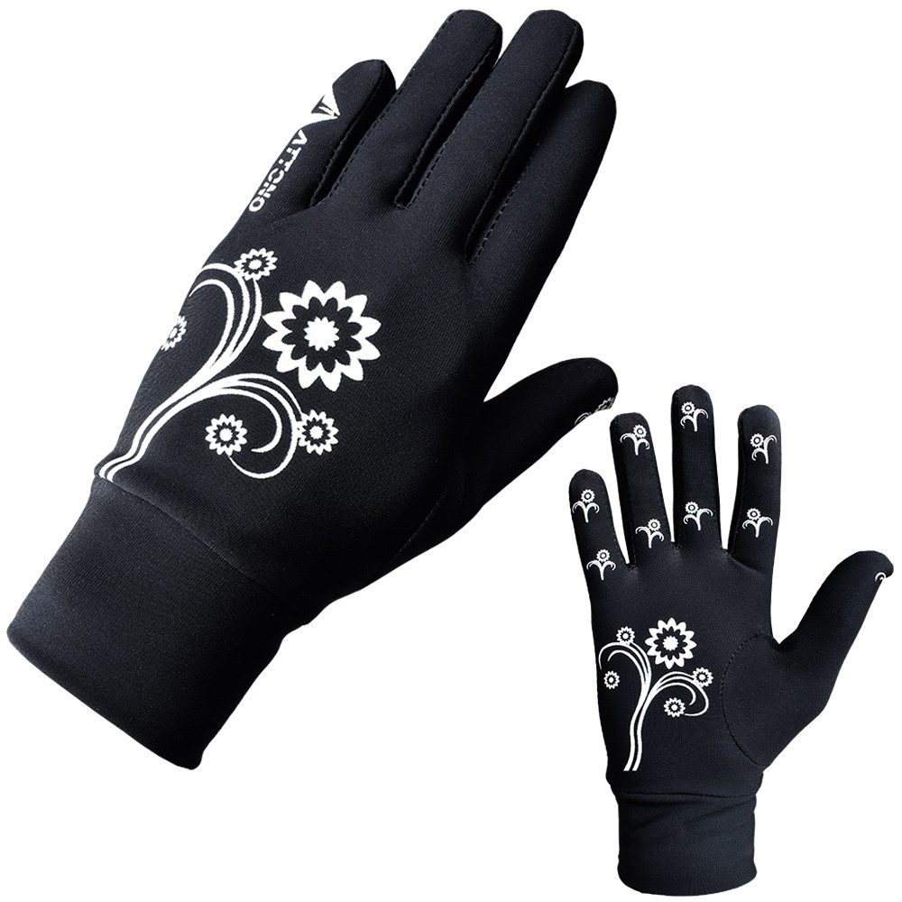 ATTONO Laufhandschuhe Winter Jogging Langlauf Auto Sport Unterziehhandschuhe