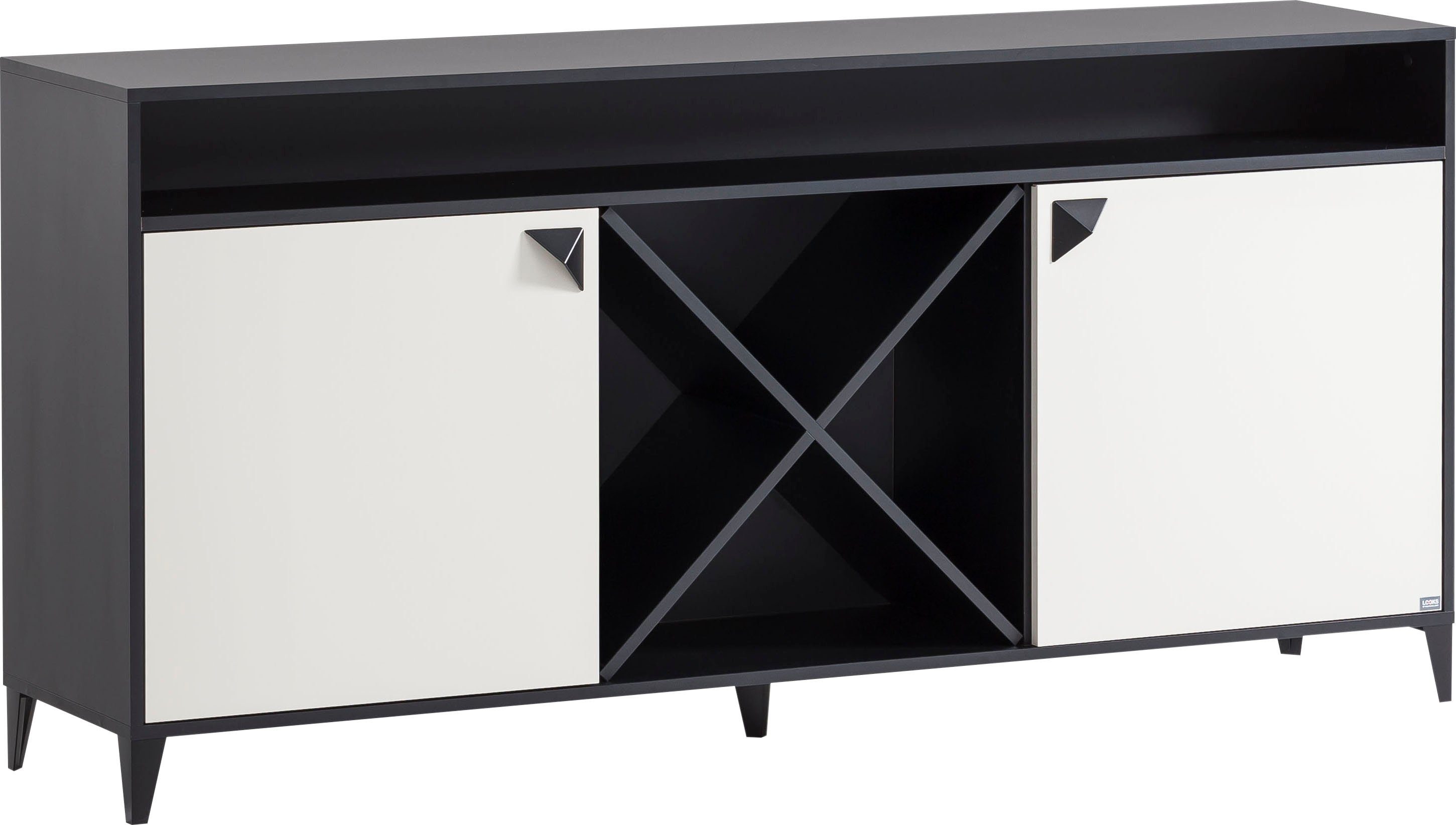 LOOKS by Wolfgang Joop Lowboard Looks Classic, Mit kreuzförmiger Facheinteilung