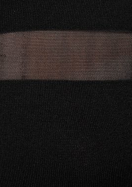 Melrose Strickkleid mit transparenten Streifen