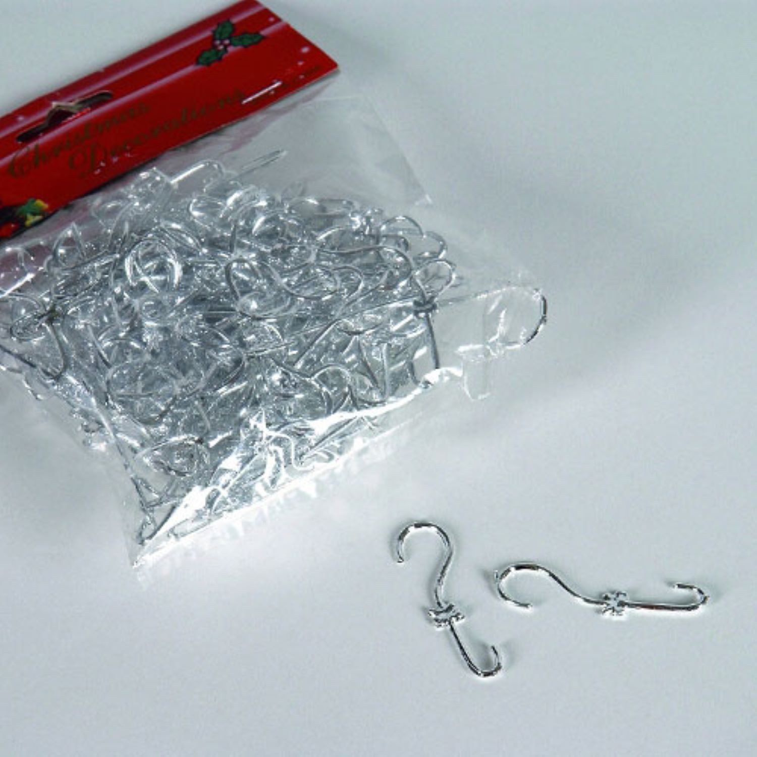 abama Display GmbH Weihnachtsbaumkugel Baumschmuck Haken 144St SILBER