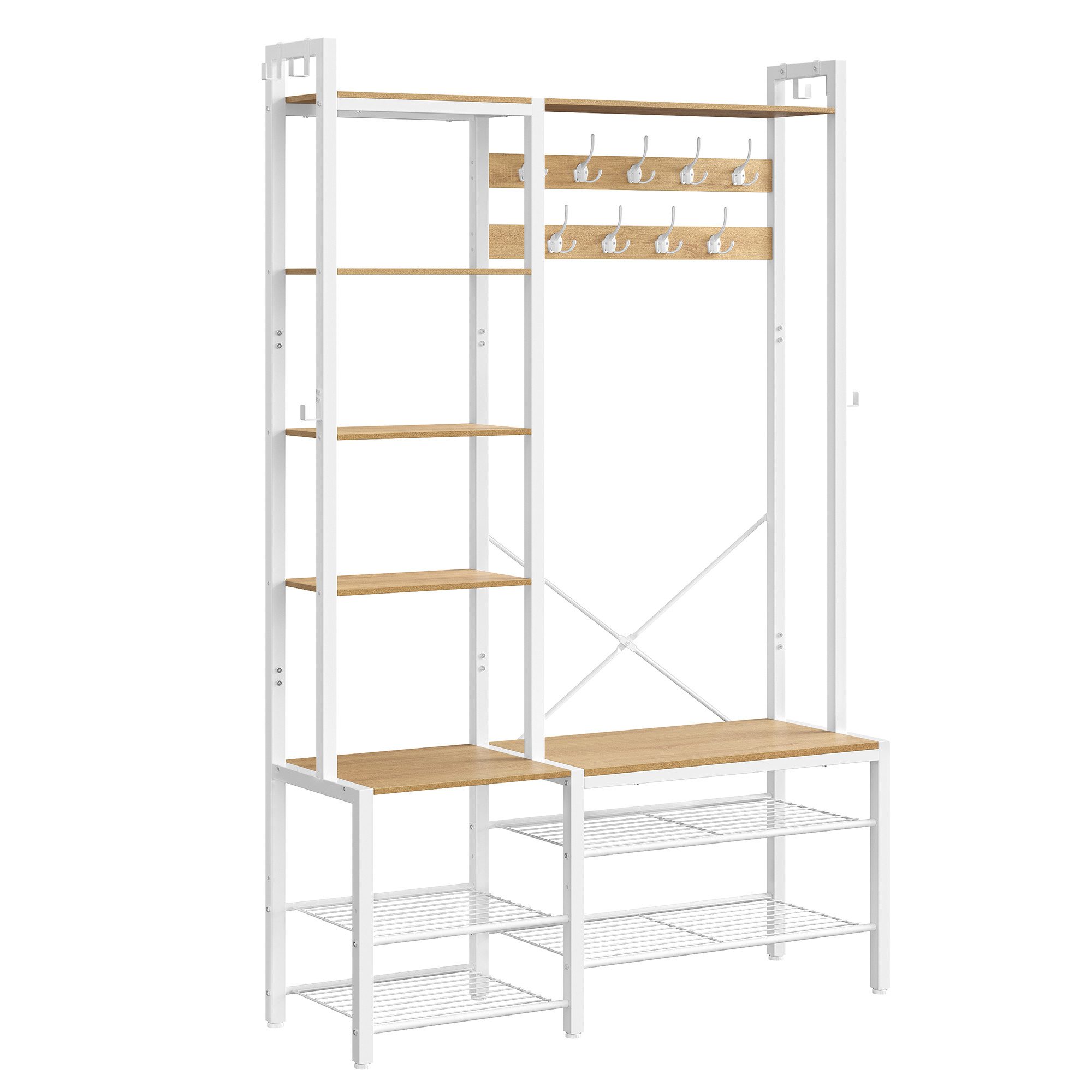 VASAGLE Garderobenständer Garderobe, Garderobenständer 190 cm günstig online kaufen