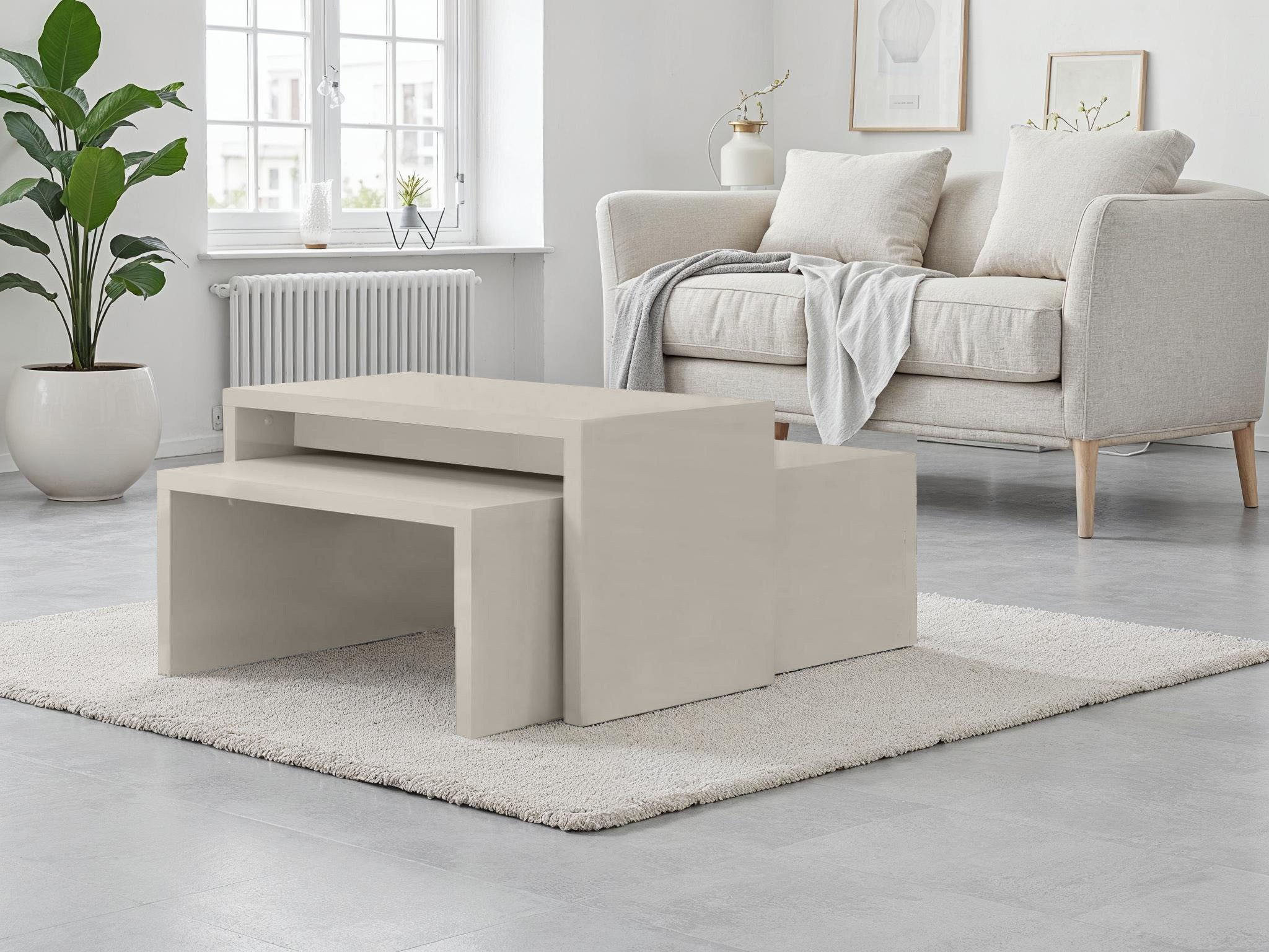 OTTO home Couchtisch Piano, UV lackiert, 2-er Set