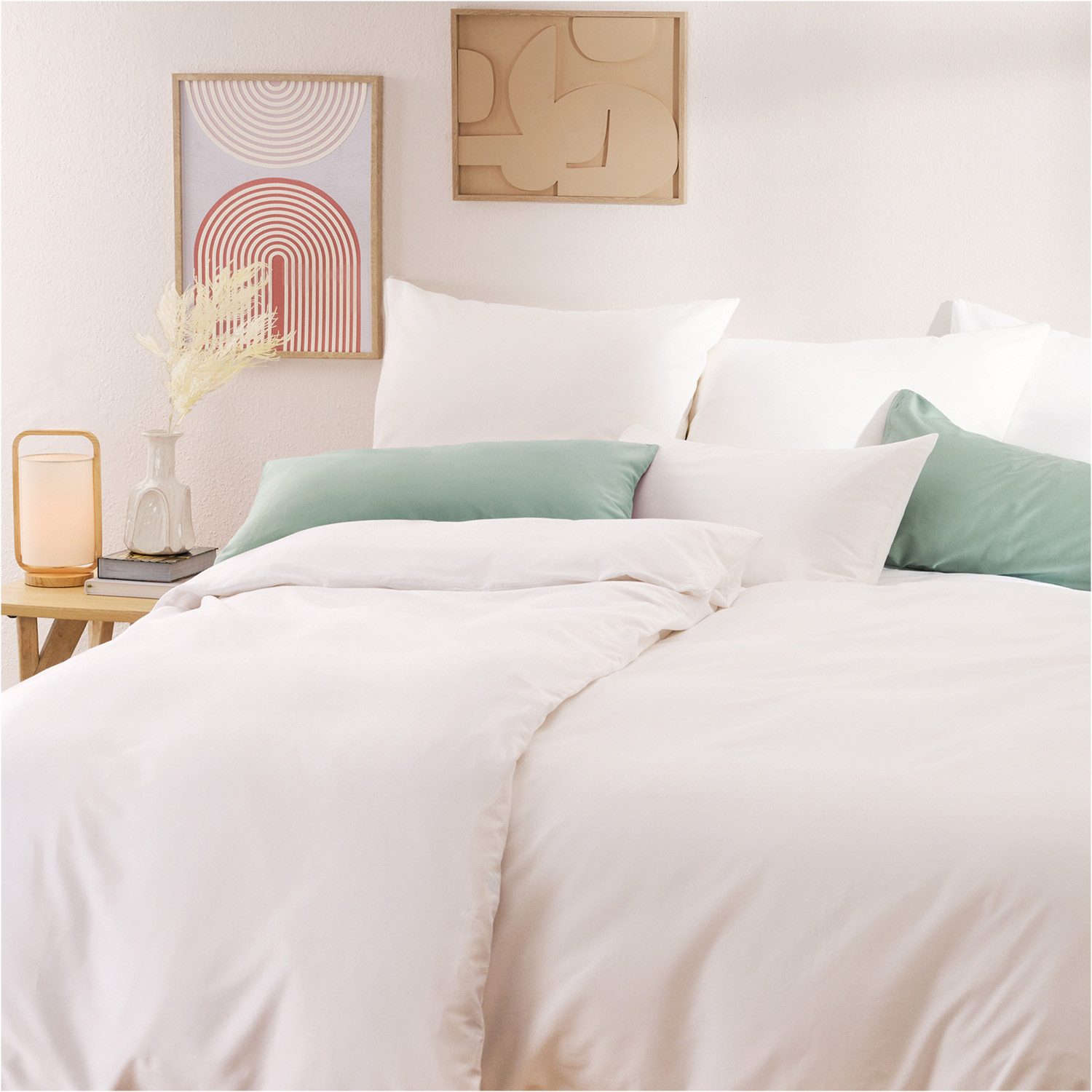 Blumtal Bettwäsche Premium Oeko Tex Zertifizierte Satin Bettwäsche, Mako-Satin, 2 teilig, aus 100% Baumwolle - Edle Glanzoptik Bettwäsche