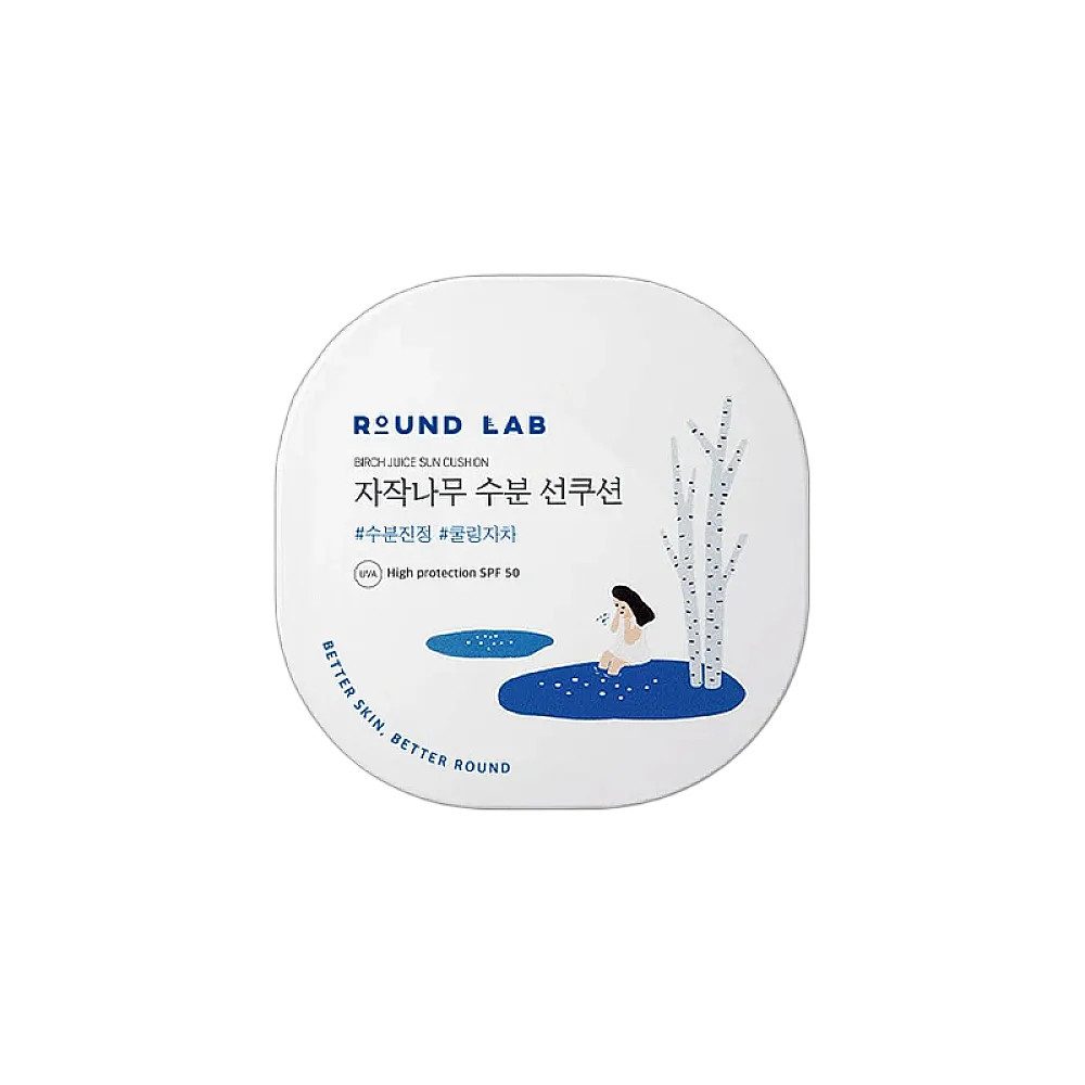 Round LAB Foundation Round Lab Birch Juice Moisturizing Sun Cushion
