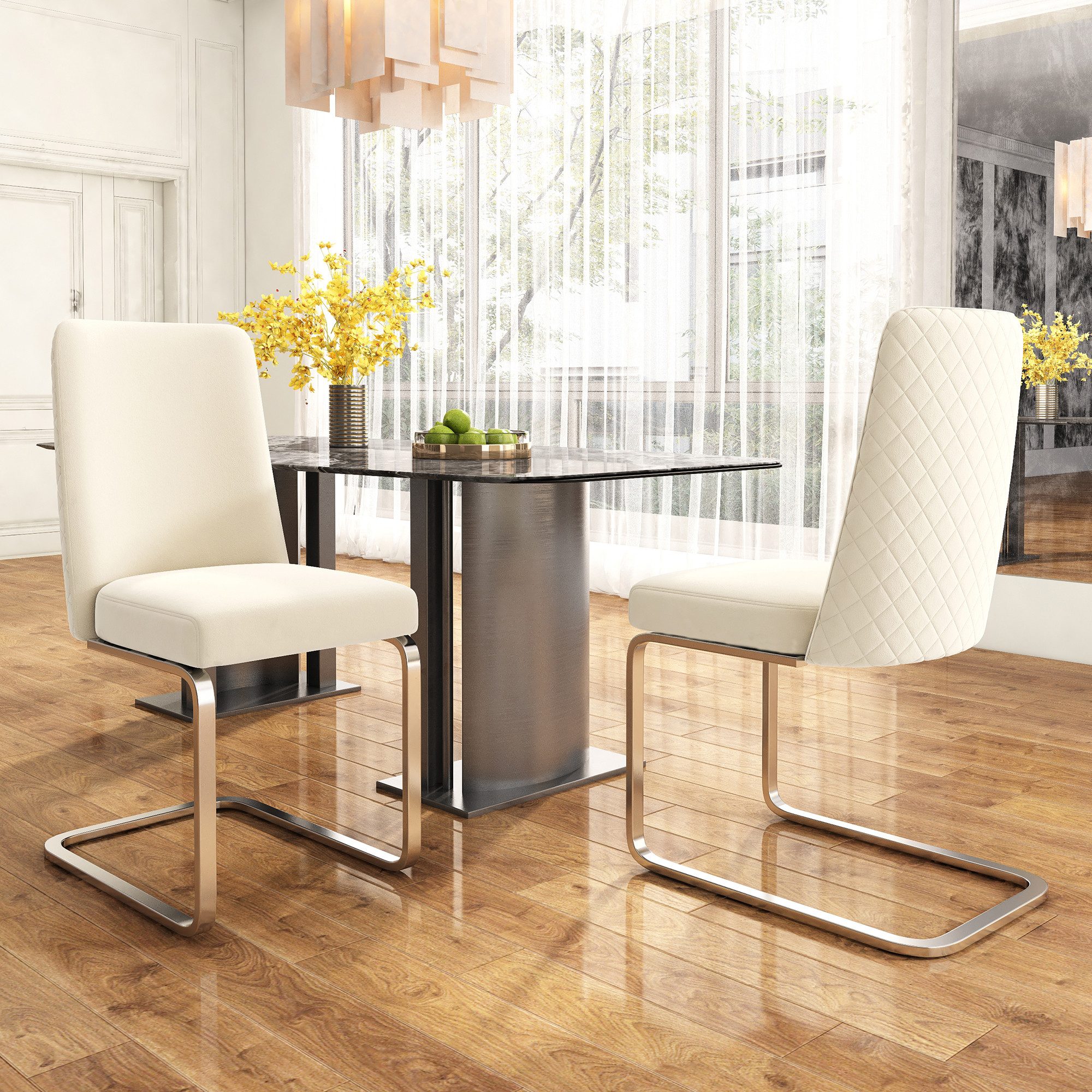 Ulife Esszimmerstuhl Polsterstuhl, Schwingstühle, Lounge-Sessel, mit günstig online kaufen