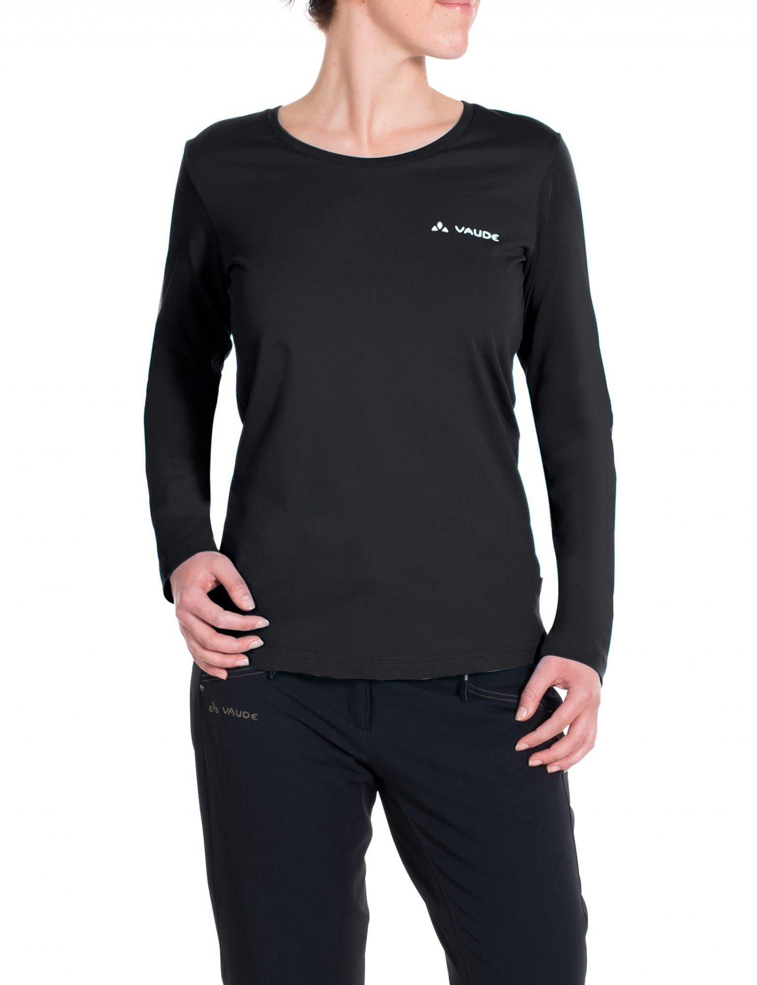 VAUDE Langarmshirt Vaude Womens Brand Black Shirt Long-sleeve Damen
