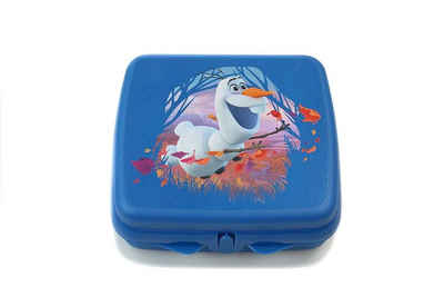 TUPPERWARE Lunchbox To Go Sandwich-Box blau Disney "Frozen" "Olaf"
