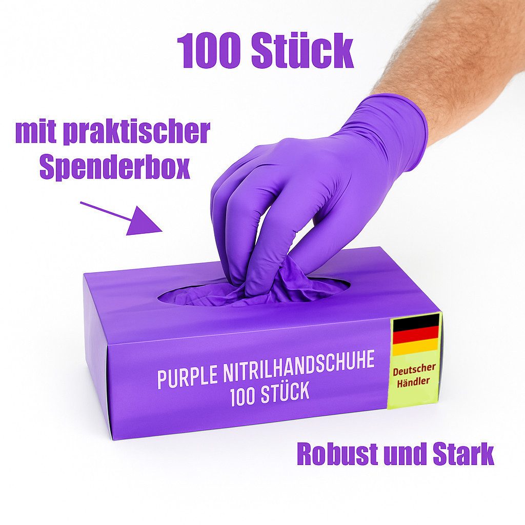 Kemes Einweghandschuhe Nitrilhandschuhe 100 Stück Gummihandschuhe Lebensmit günstig online kaufen