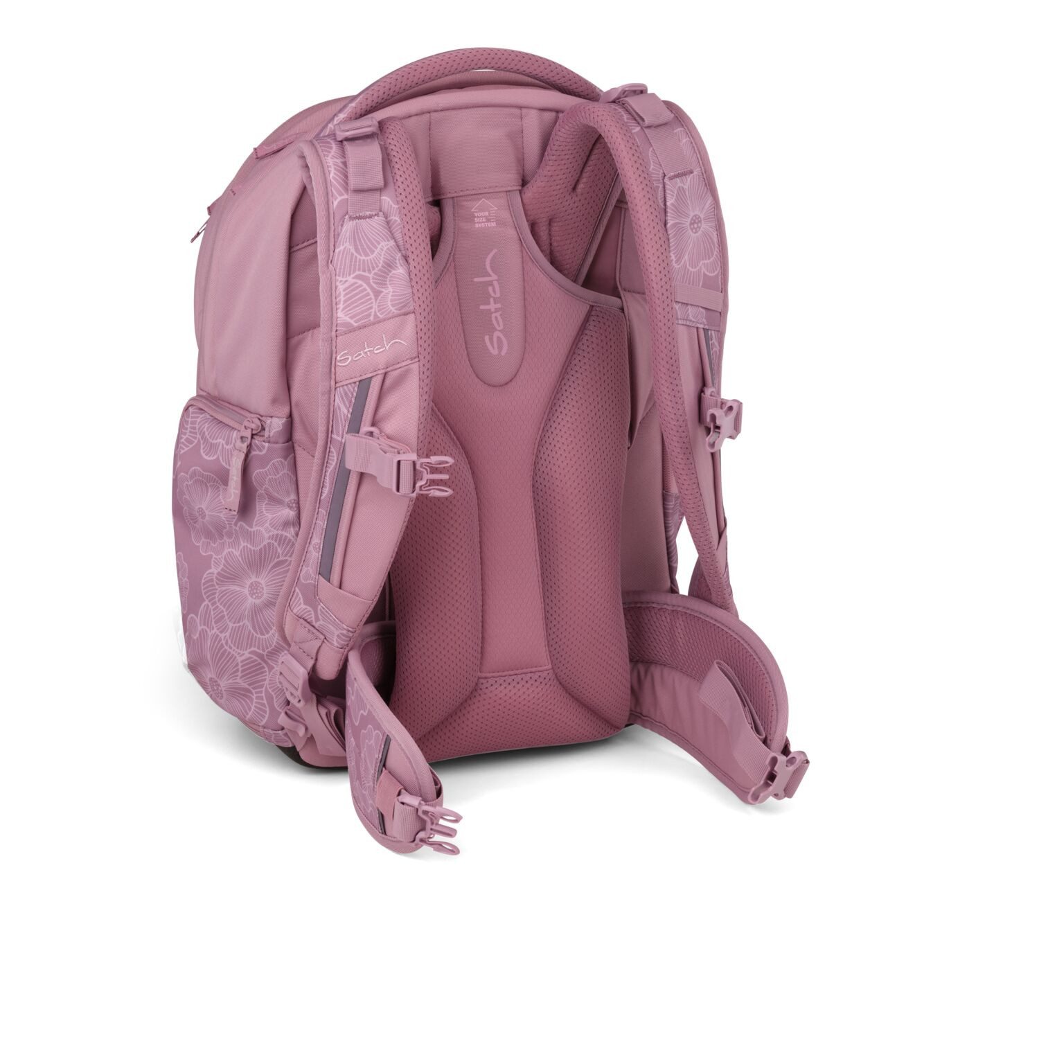 Satch Schulranzen Schulrucksack MATCH Magnolia Dream (1 Stück), Schulranzen, ergonomisch, 30 + 5 Liter, 4 Fächer – Bild 5 von 5