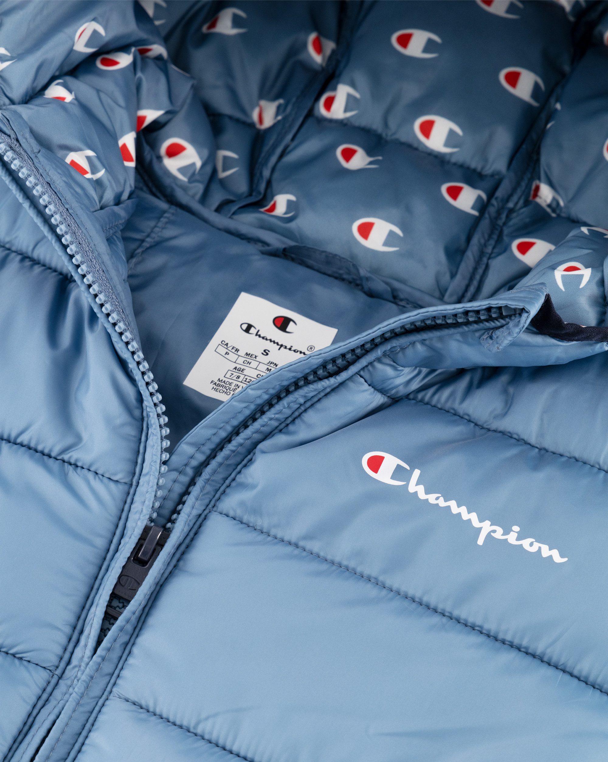 Champion Steppjacke mit Kapuze, aus Steppware aus Polyester, pflegeleicht