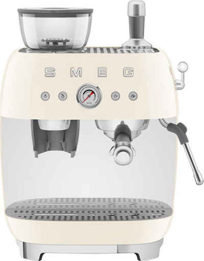 Smeg Espressomaschine EGF03CREU, mit integrierter Kaffeemühle