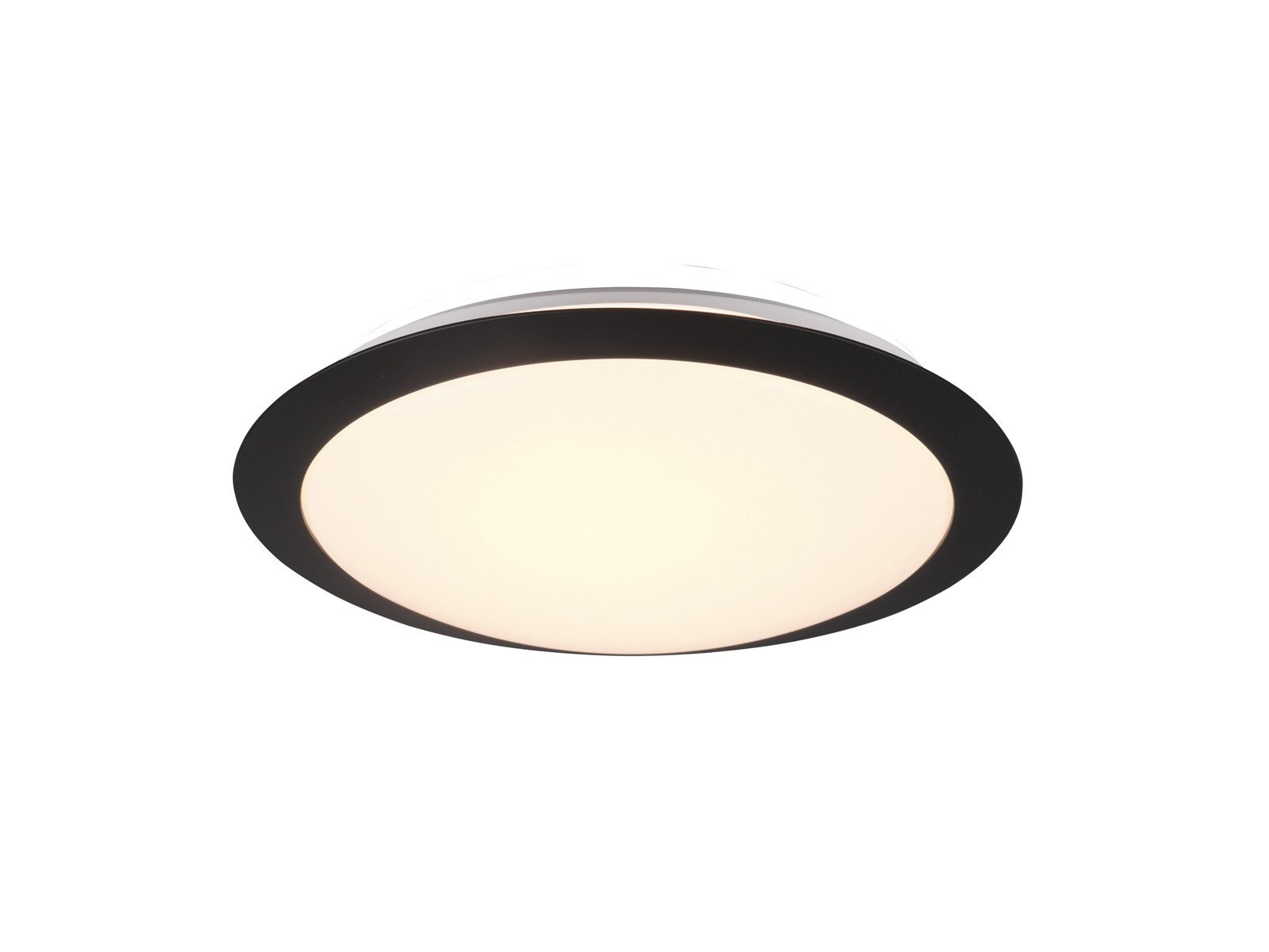 TRIO Leuchten LED Deckenleuchte, LED fest integriert, Warmweiß, Kleine flache Bad-Lampe für Decke, Gäste WC oder Flur Ø 29cm