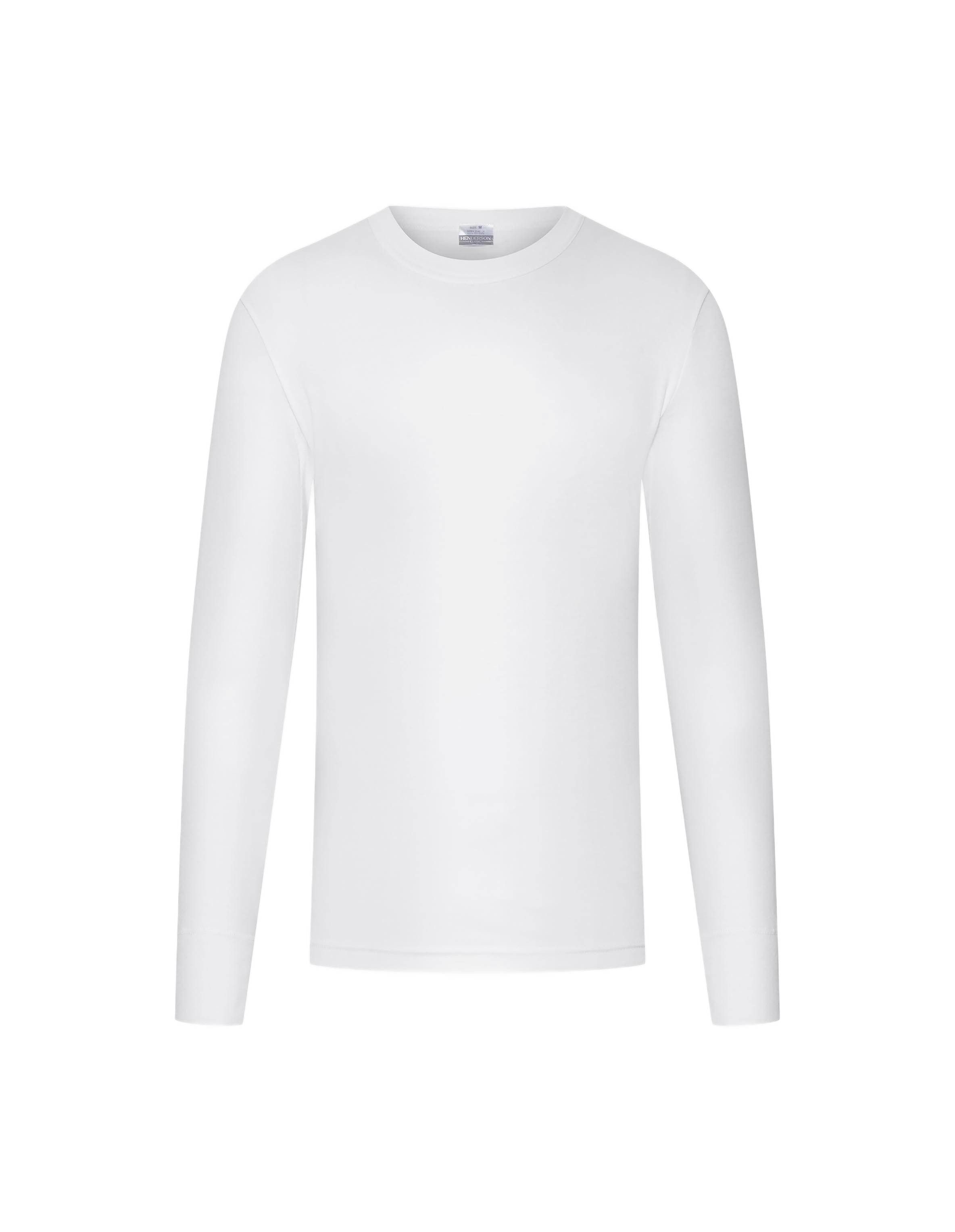 Henderson T-Shirt Baumwoll-Langarmshirt mit Rundhals, BT-104