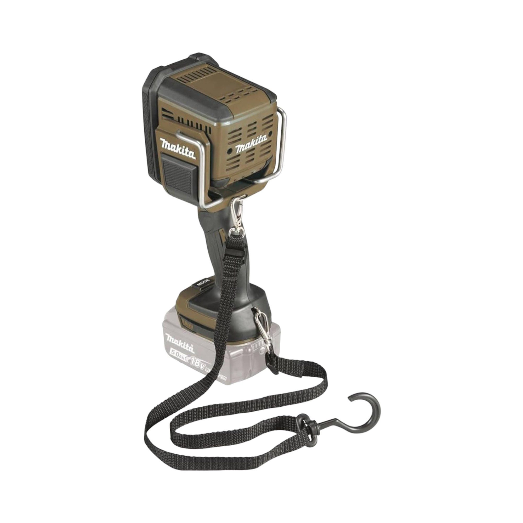 Makita Baustrahler DML 812 O Akku Handstrahler 18 V 1250 lm LED Olive Grün Outdoor