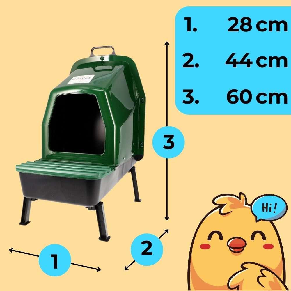 GarPet Hühnerstall 2er Set Legenester für Hühner Beinen Abrollnest Hühnernest Brutnest