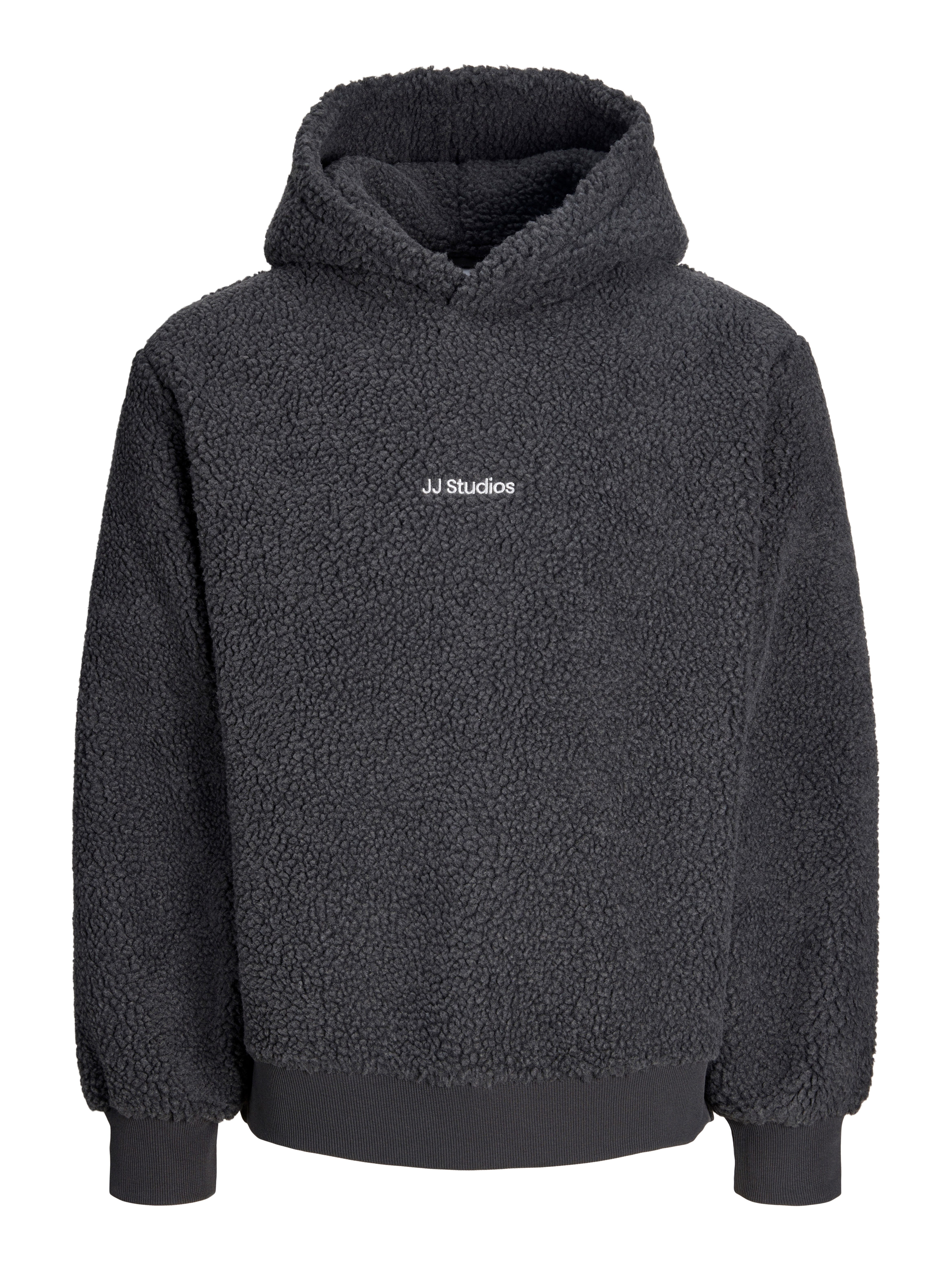 Jack & Jones Kapuzensweatshirt JJSOHO TEDDY SWEAT HOOD SN Kunstfaser, relaxed fit