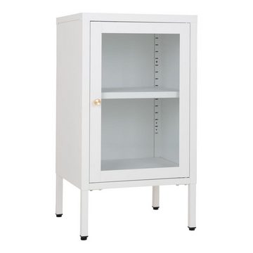 ebuy24 Vitrine Dalby Vitrinenschrank 1 Glastür weiß.