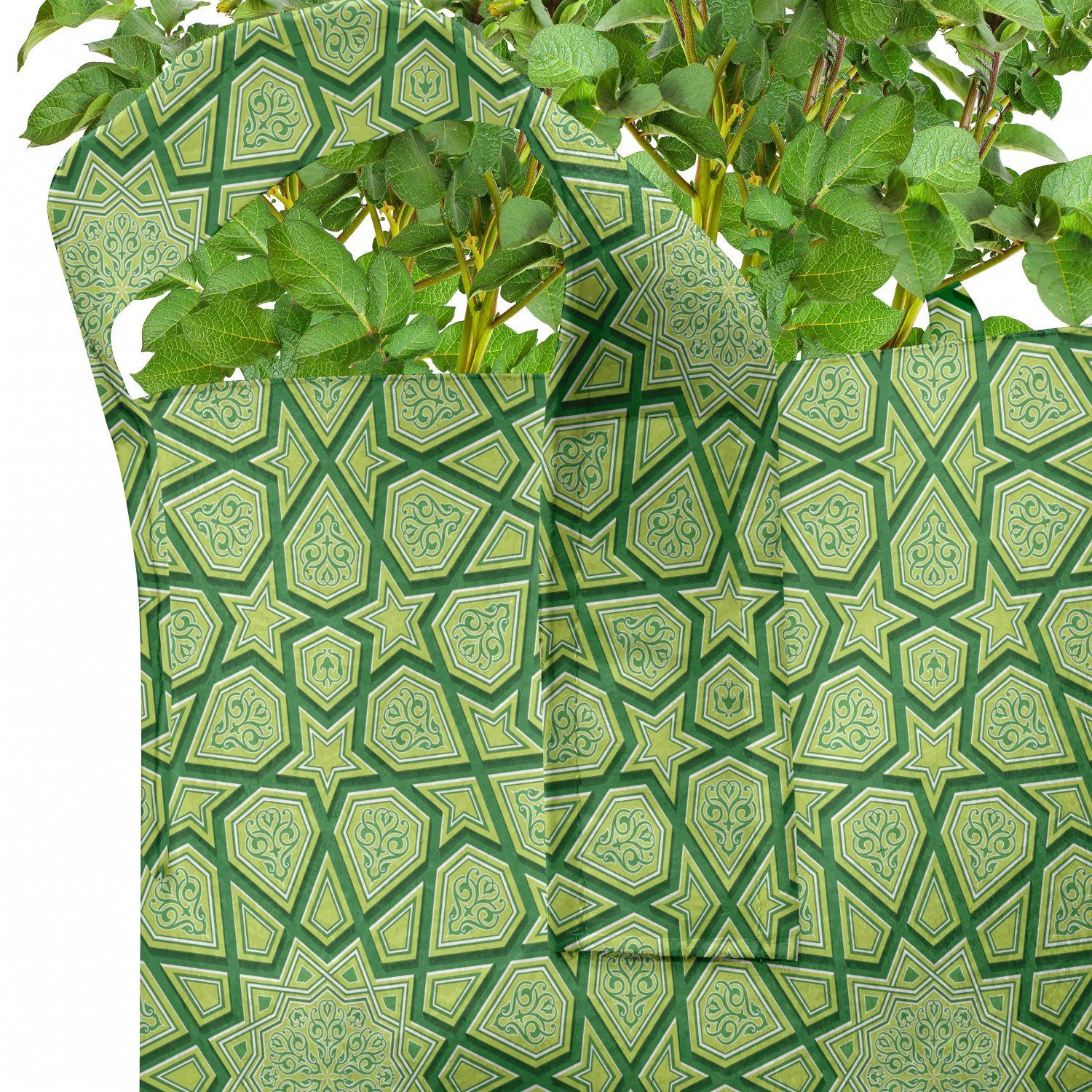 Abakuhaus Pflanzkübel hochleistungsfähig Stofftöpfe mit Modern Pflanzen, Formen Sterne Geometrische Griffen für