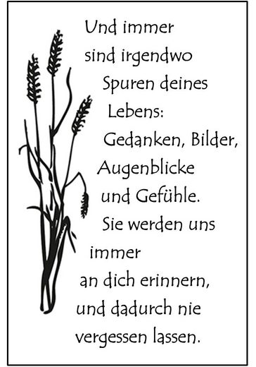 efco Stempel »Spuren deines Lebens«, Schöne Stempel zum BAsteln