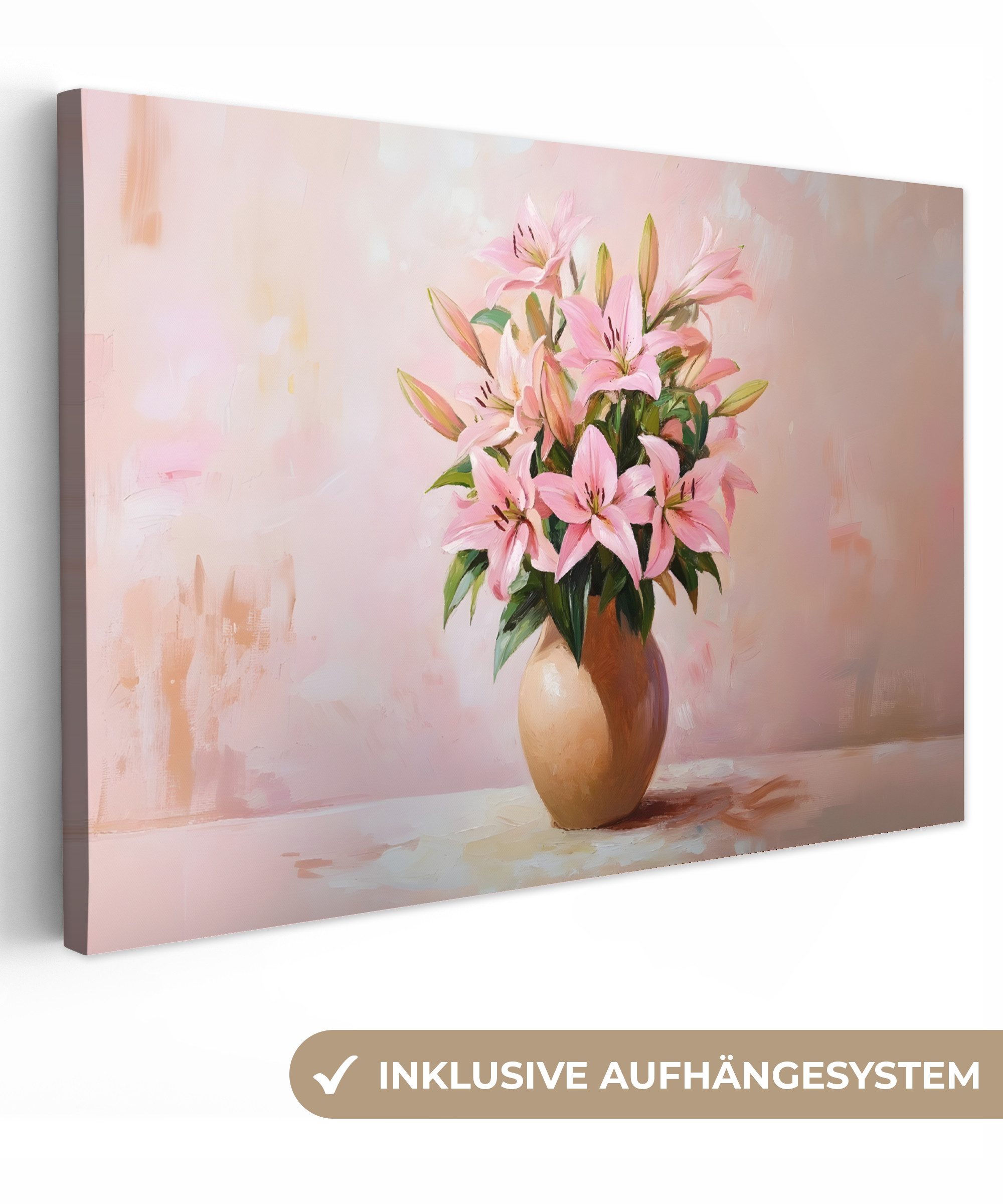 OneMillionCanvasses® Leinwandbild Vase - Blumen - günstig online kaufen