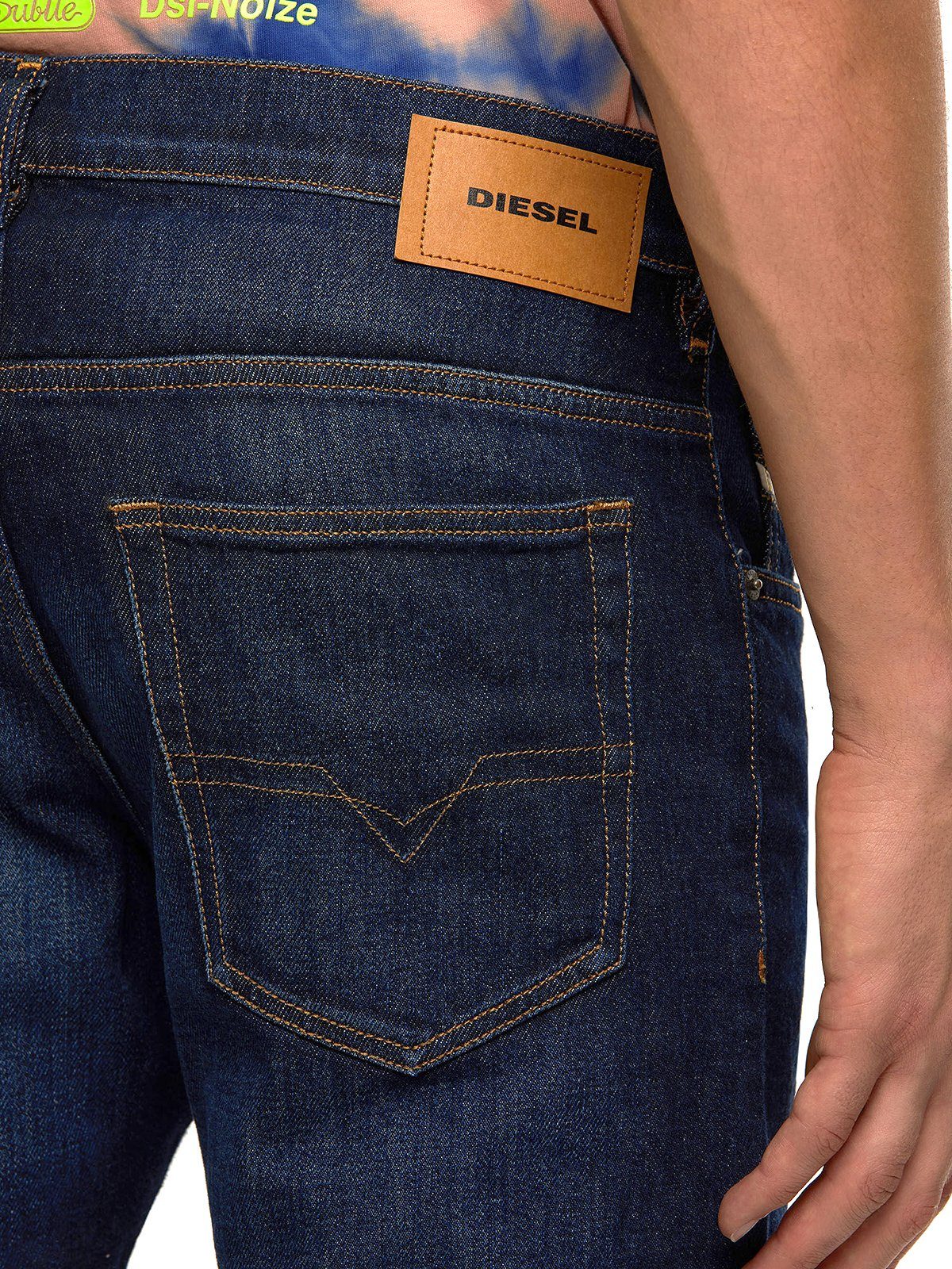 Diesel Slim-fit-Jeans Röhren Stretch Hose D-Yennox Dunkelblau 009EQ 