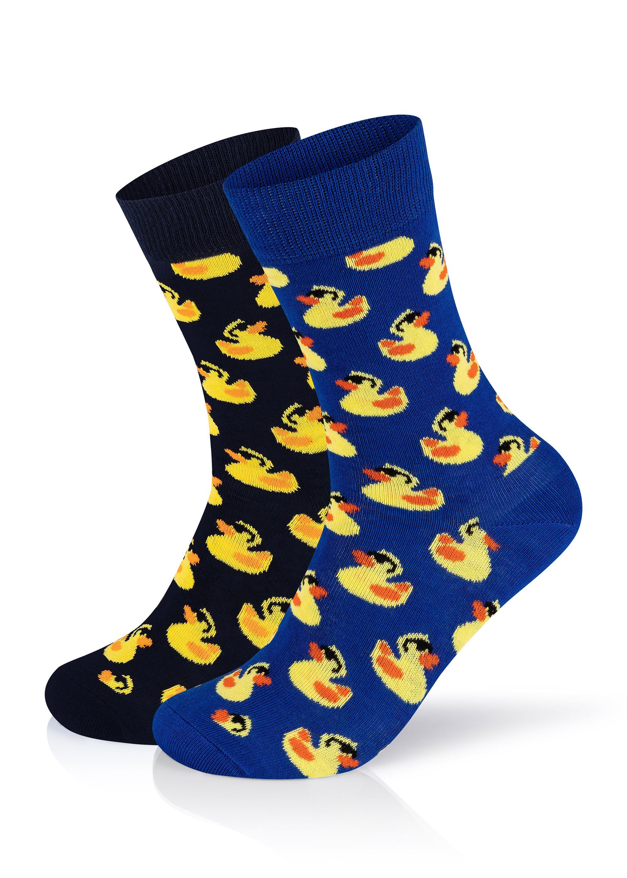 Happy Socks Basicsocken 2-Pack Rubber Duck gekämmte Baumwolle günstig online kaufen