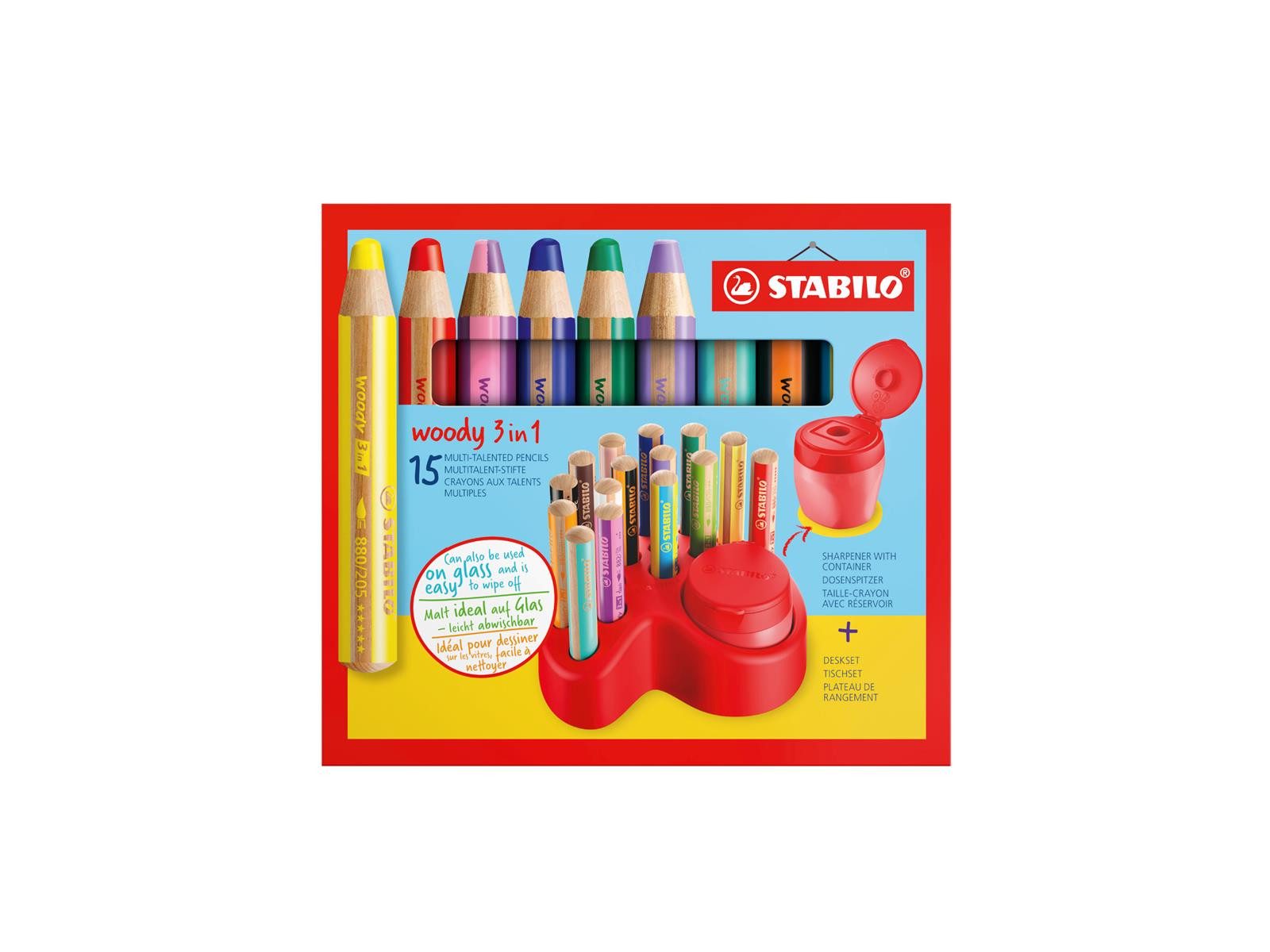 Buntstift STABILO woody 3 in 1 Buntstift - Tischset