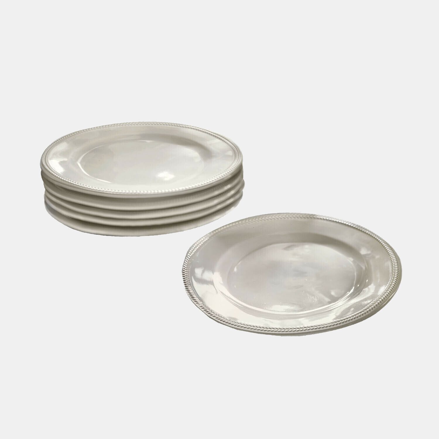 Mirabeau Geschirr Set Dessertteller 6er Set Norrvik Hellgrau Steinzeug mirabeau-geschirr-set-dessertteller-6er-set-norrvik-hellgrau-steinzeug