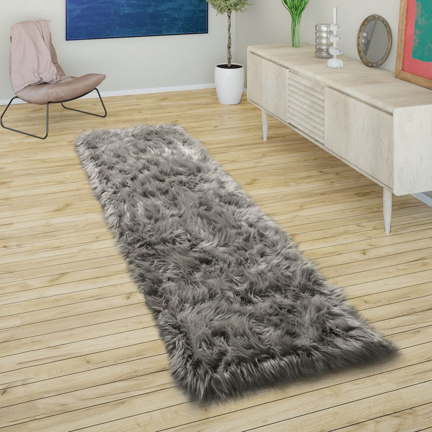 Paco Home Hochflor-Läufer Playa 960, rechteckig, günstig online kaufen