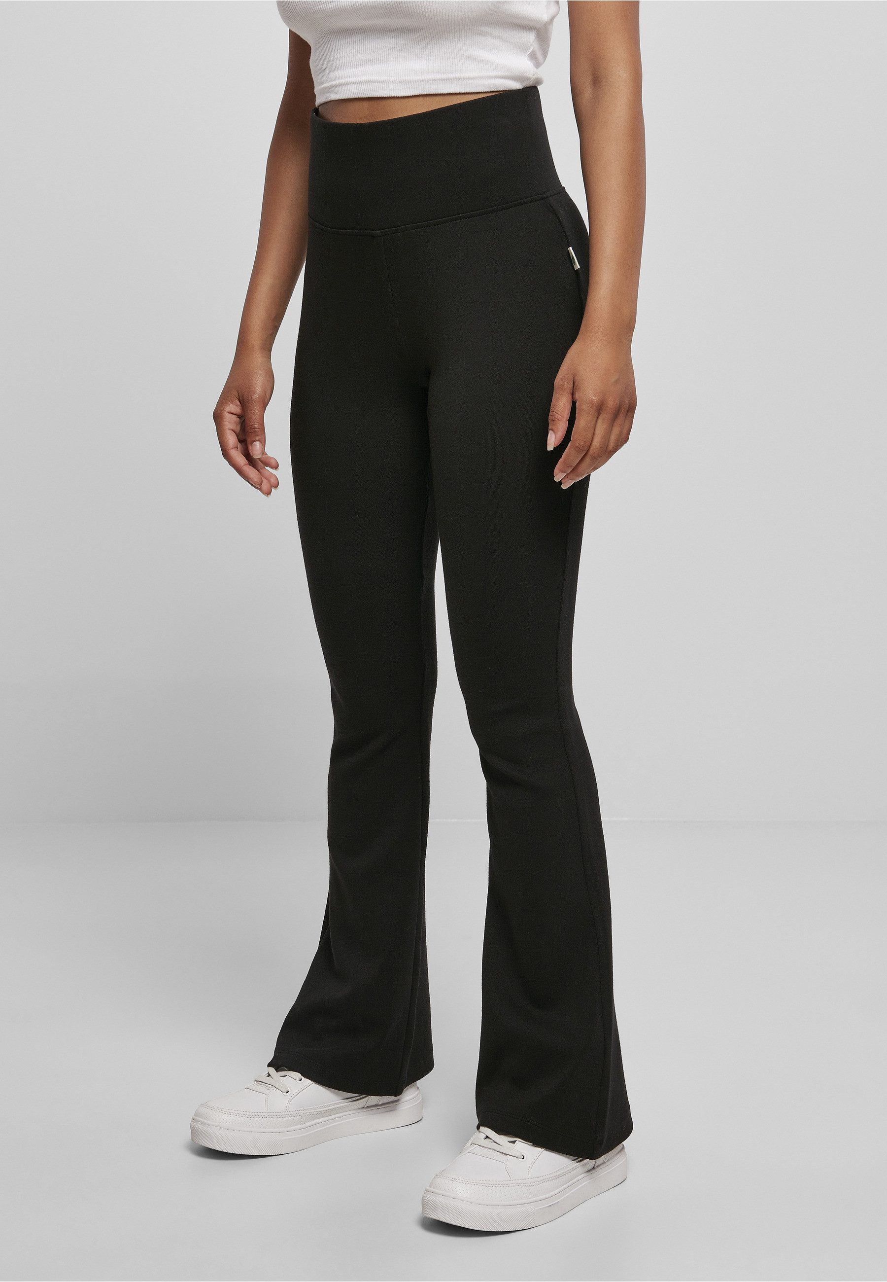 URBAN CLASSICS Leggings Urban Classics Damen Ladies Organic Interlock Bootcut Leggings (1-tlg)