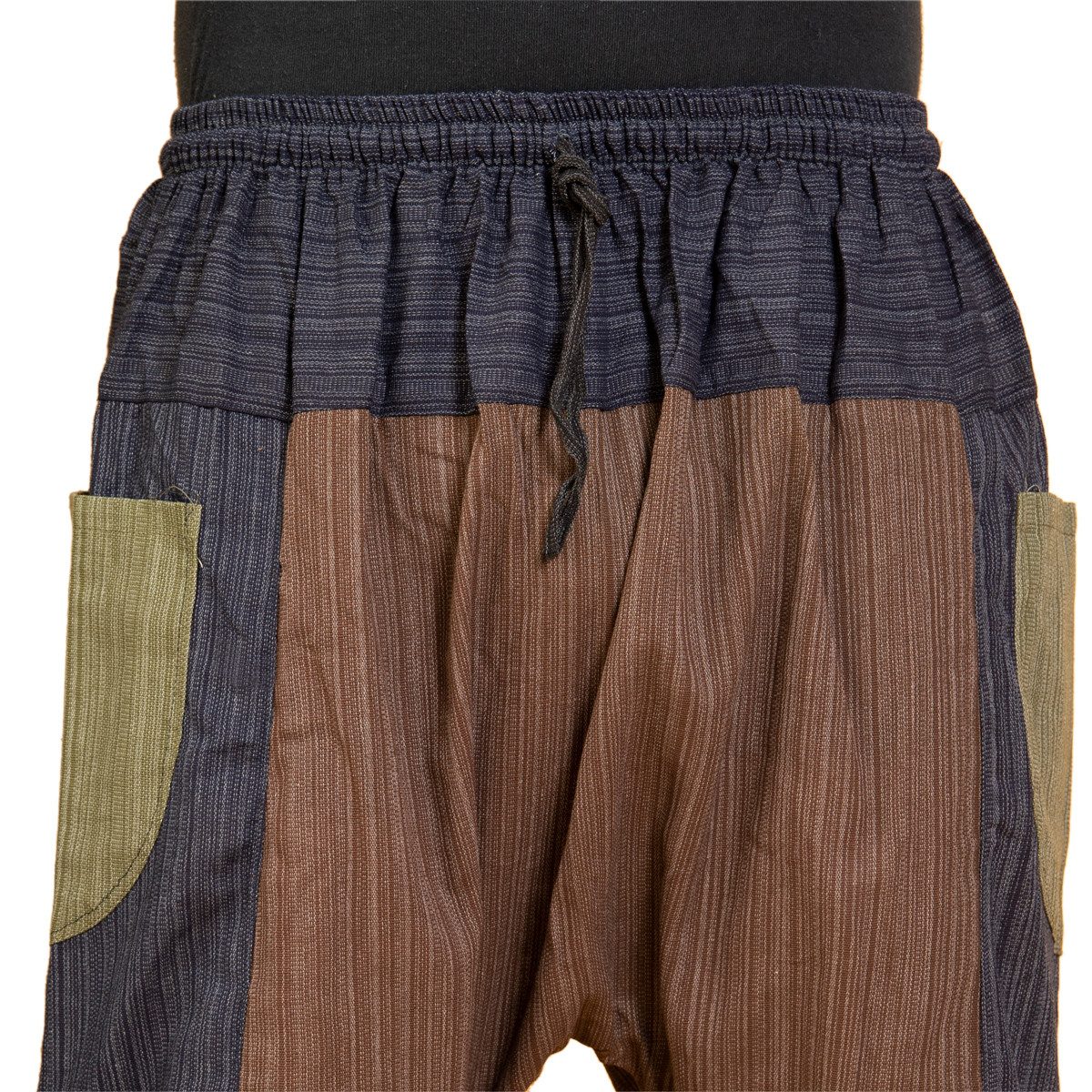 Relaxhose Chillhose Lini lockere Boho Hose aus 100% Baumwolle bequem und in