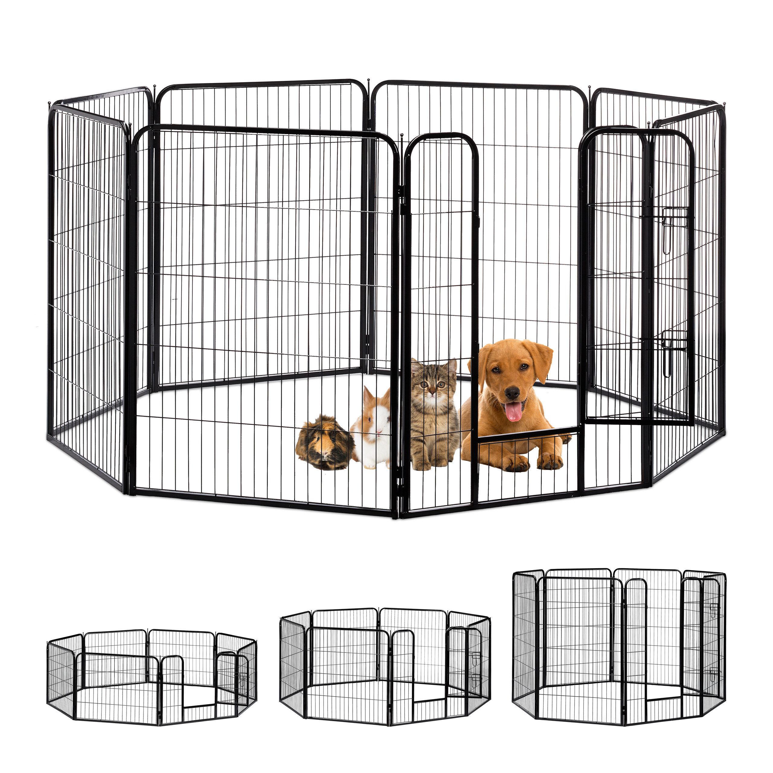 relaxdays Laufstall Welpenauslauf Größe M-XXL, XL